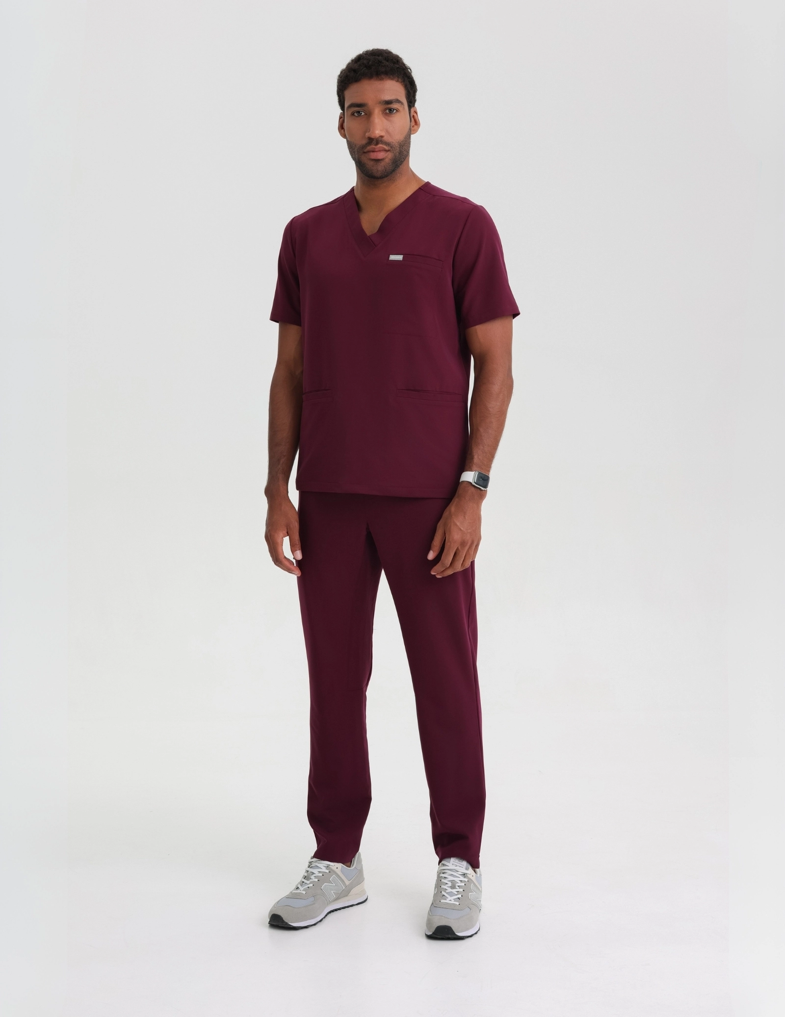 Herren Basic Hose - BURGUNDY