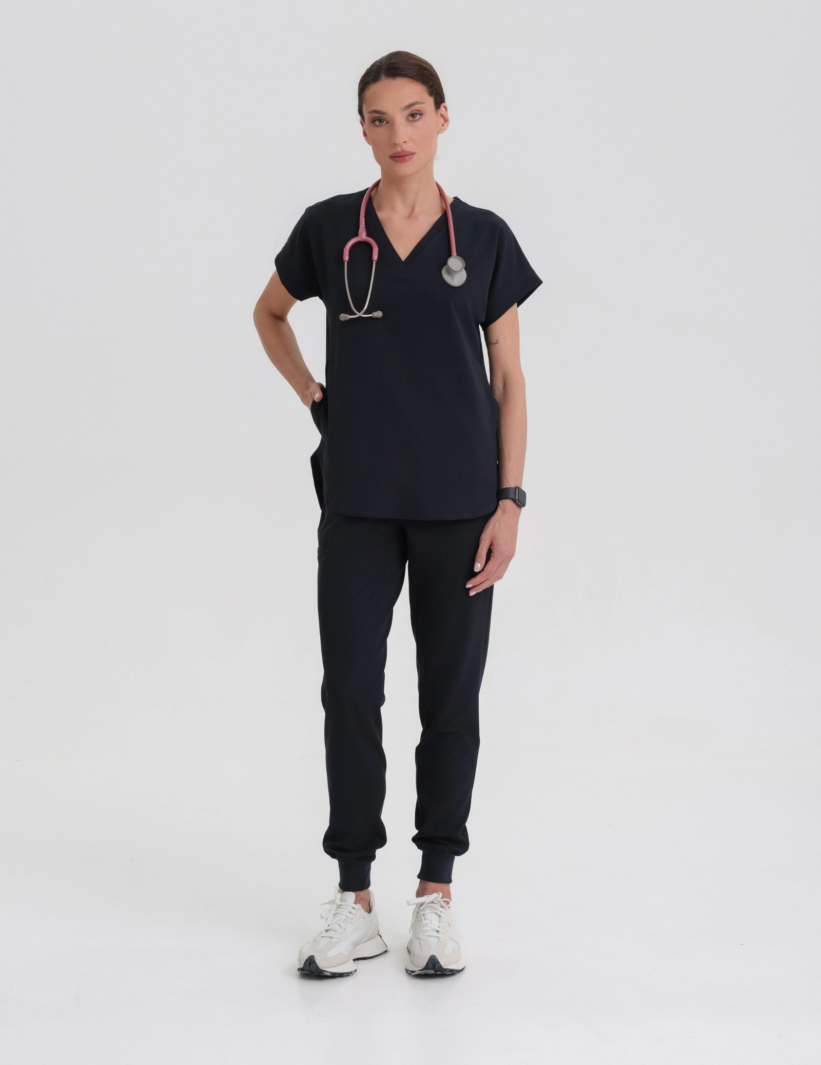 Kendall Medical Bluse - NACHTBLAU