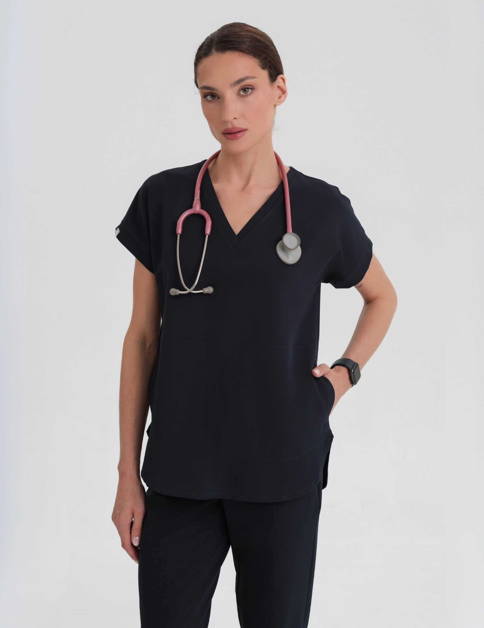 Kendall Medical Bluse - NACHTBLAU