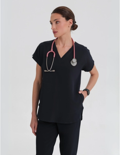 Kendall Medical Bluse - NACHTBLAU