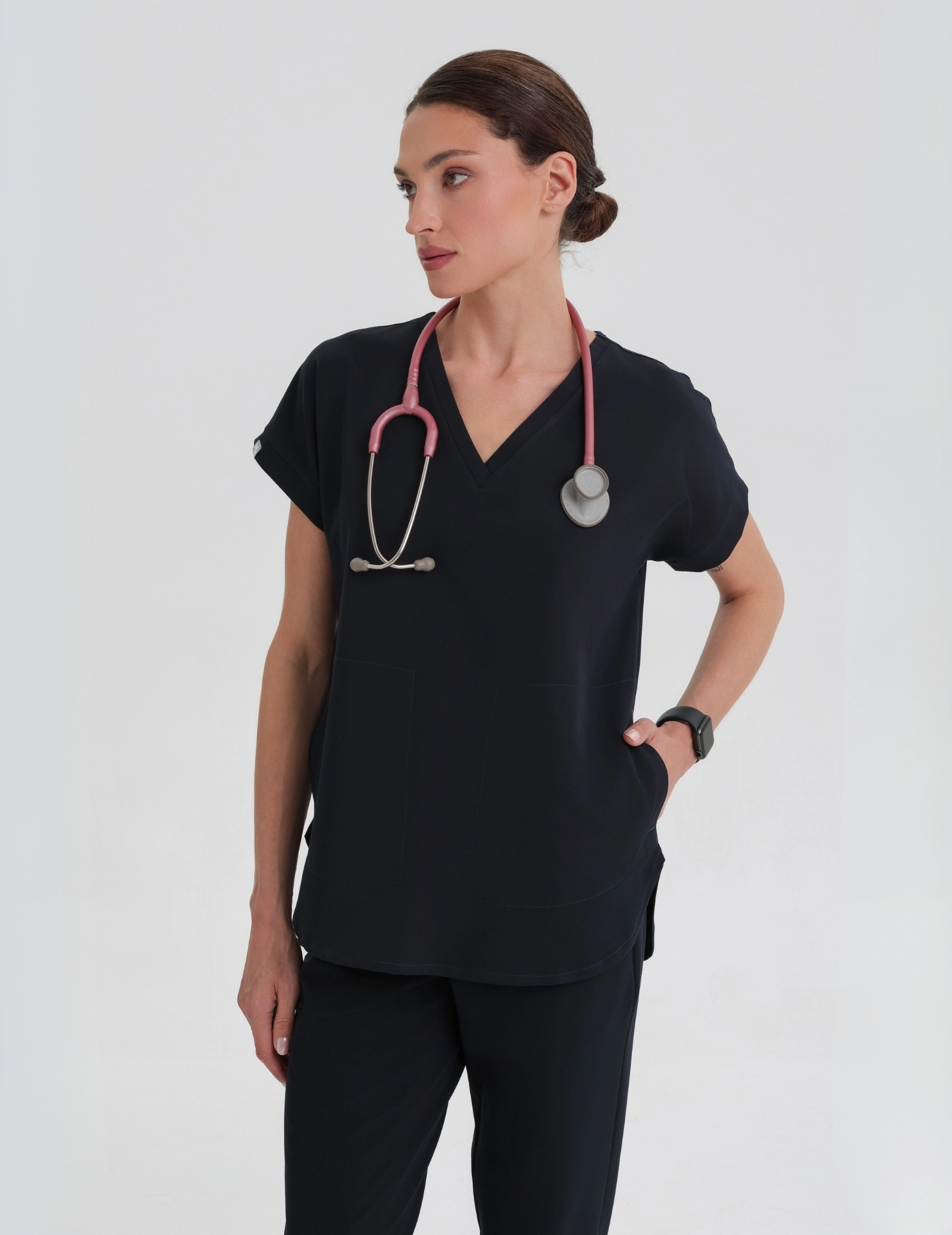 Kendall Medical Bluse - NACHTBLAU