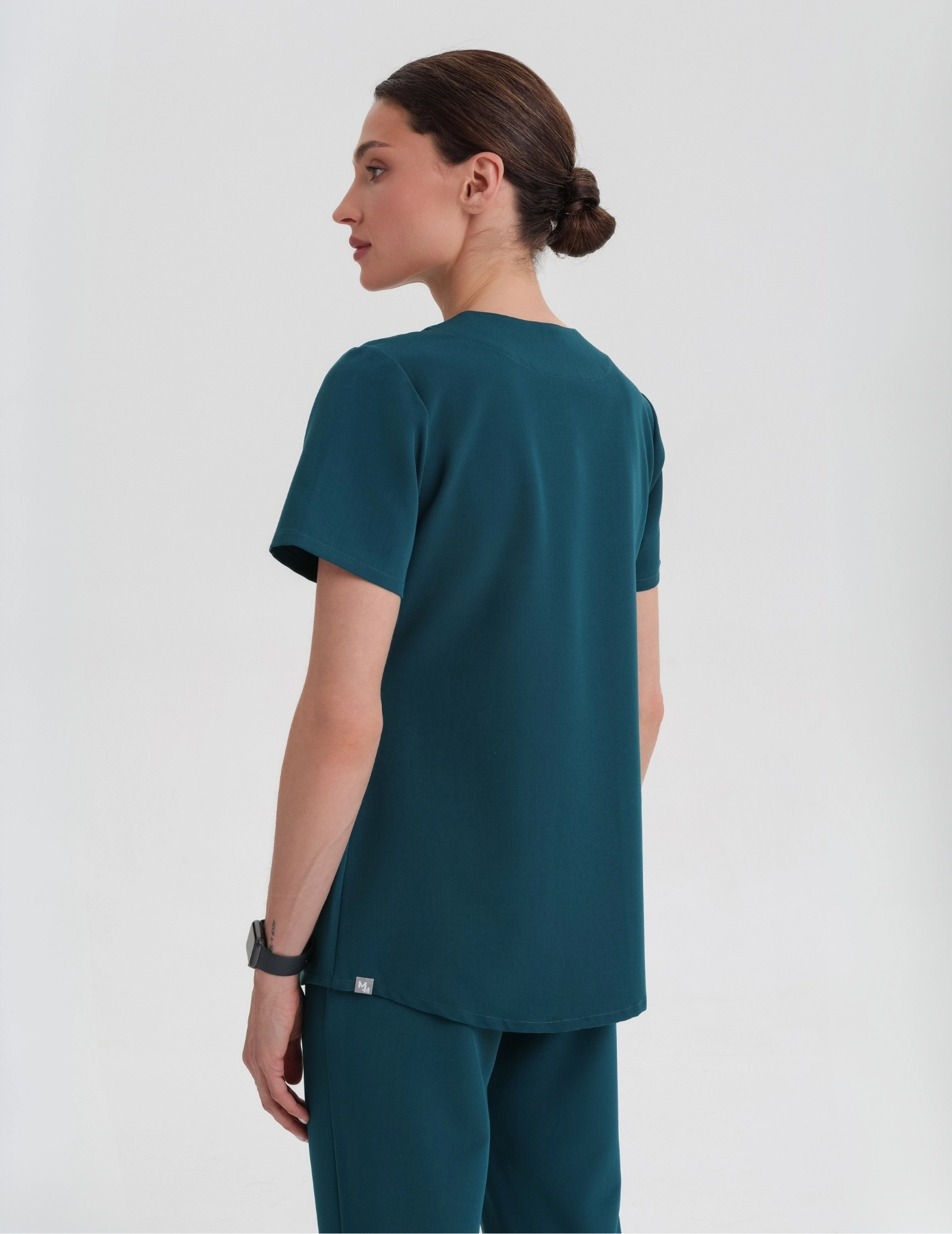 Medizinische Bluse Grace- DEEP GREEN