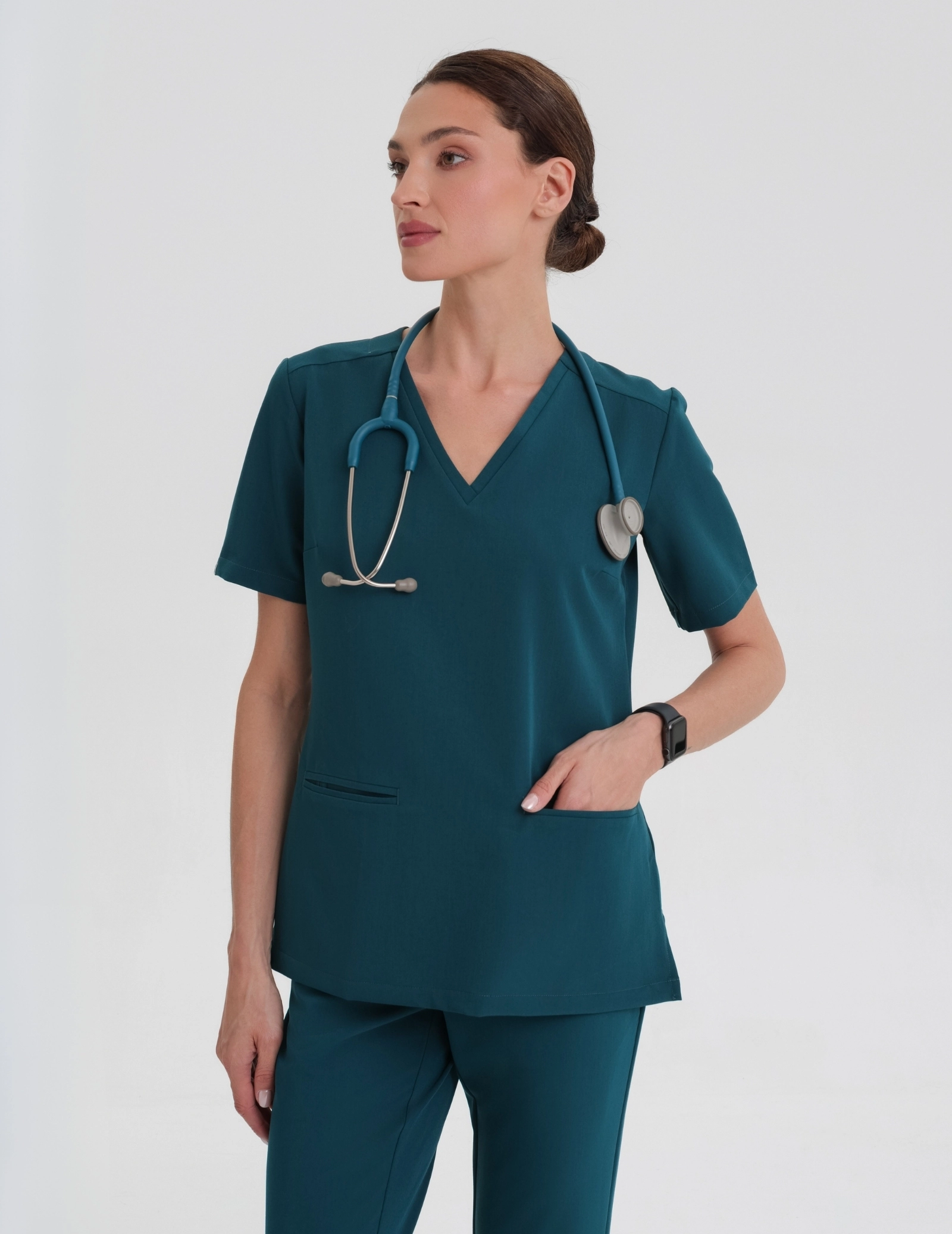 Medizinischer Kasack Casy - DEEP GREEN