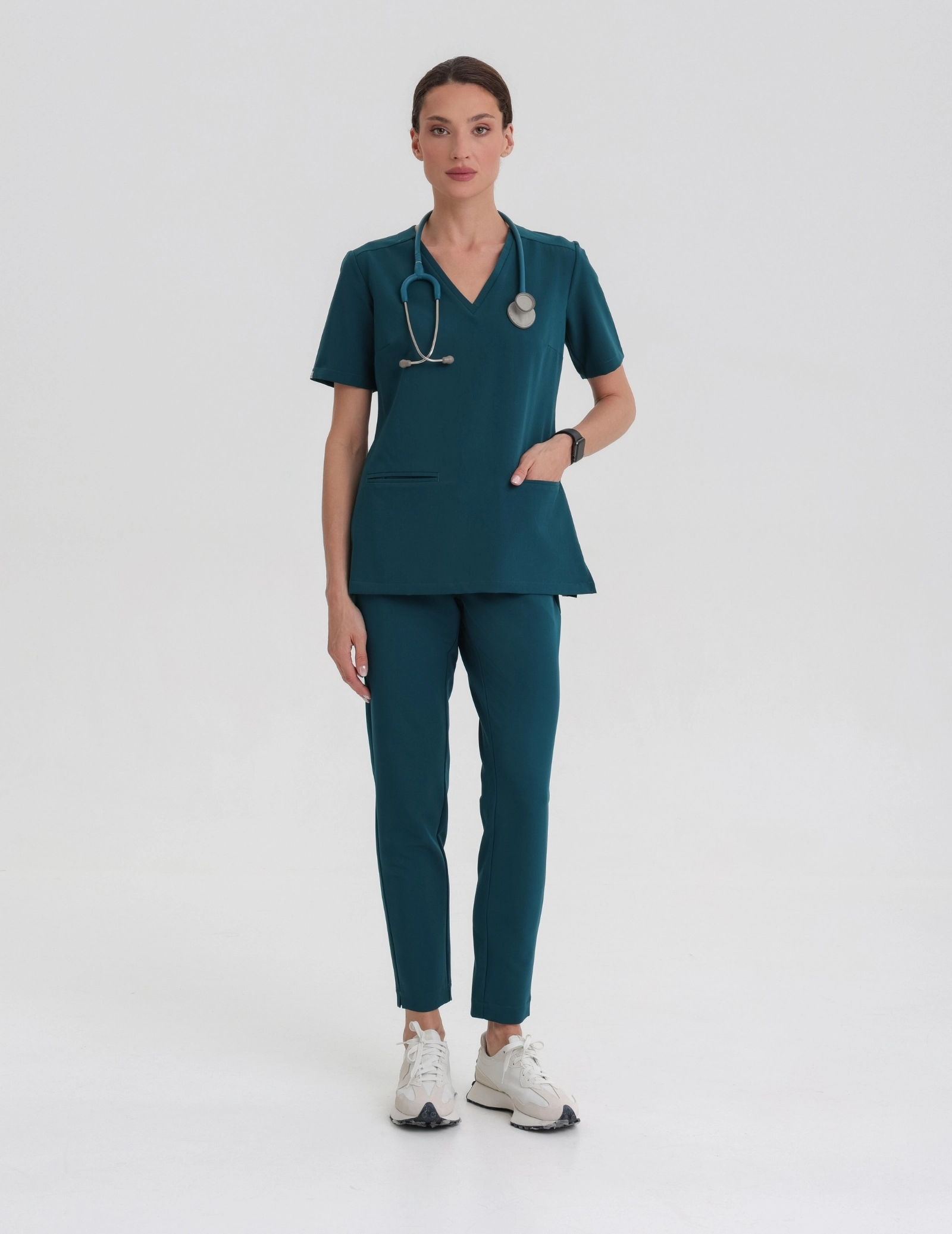 Medizinischer Kasack Casy - DEEP GREEN