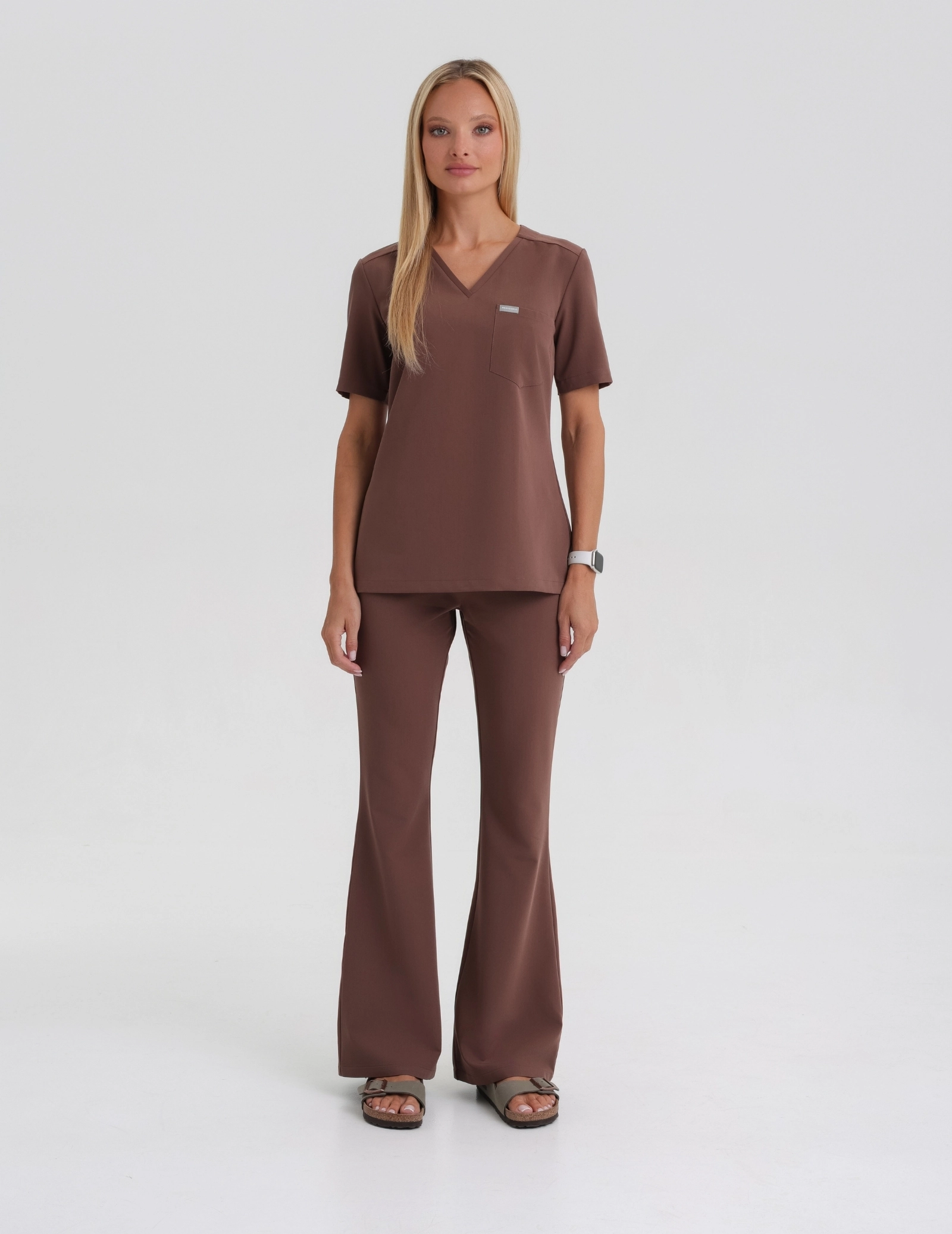 Medizinischer Kasack Raya One Pocket - MILKY BROWN Medizinischer Kasack Raya One Pocket - MILKY BROWN