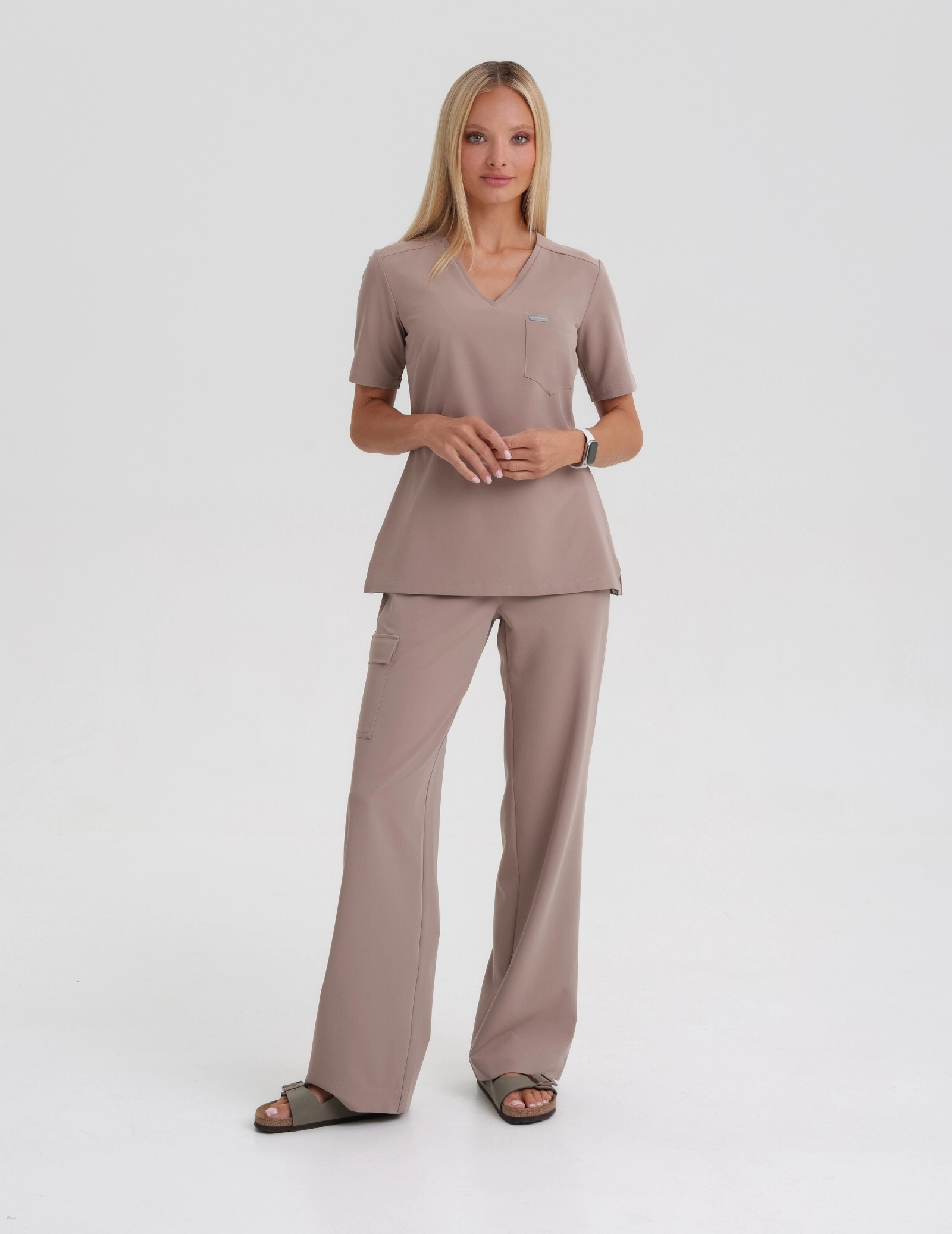 Medizinischer Kasack Raya One Pocket - BEIGE Medizinischer Kasack Raya One Pocket - BEIGE
