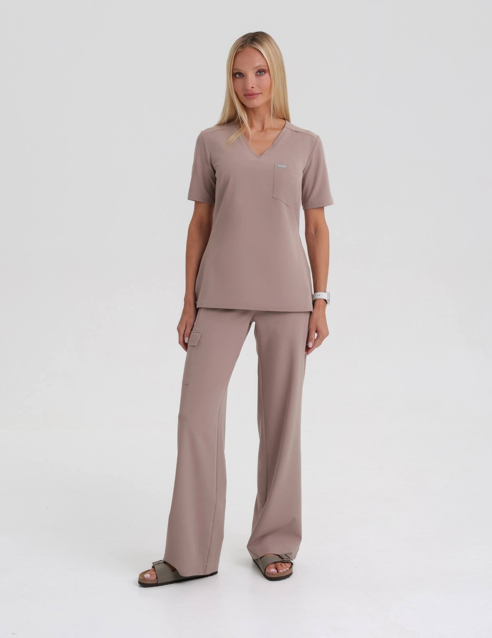 Medizinischer Kasack Raya One Pocket - BEIGE Medizinischer Kasack Raya One Pocket - BEIGE
