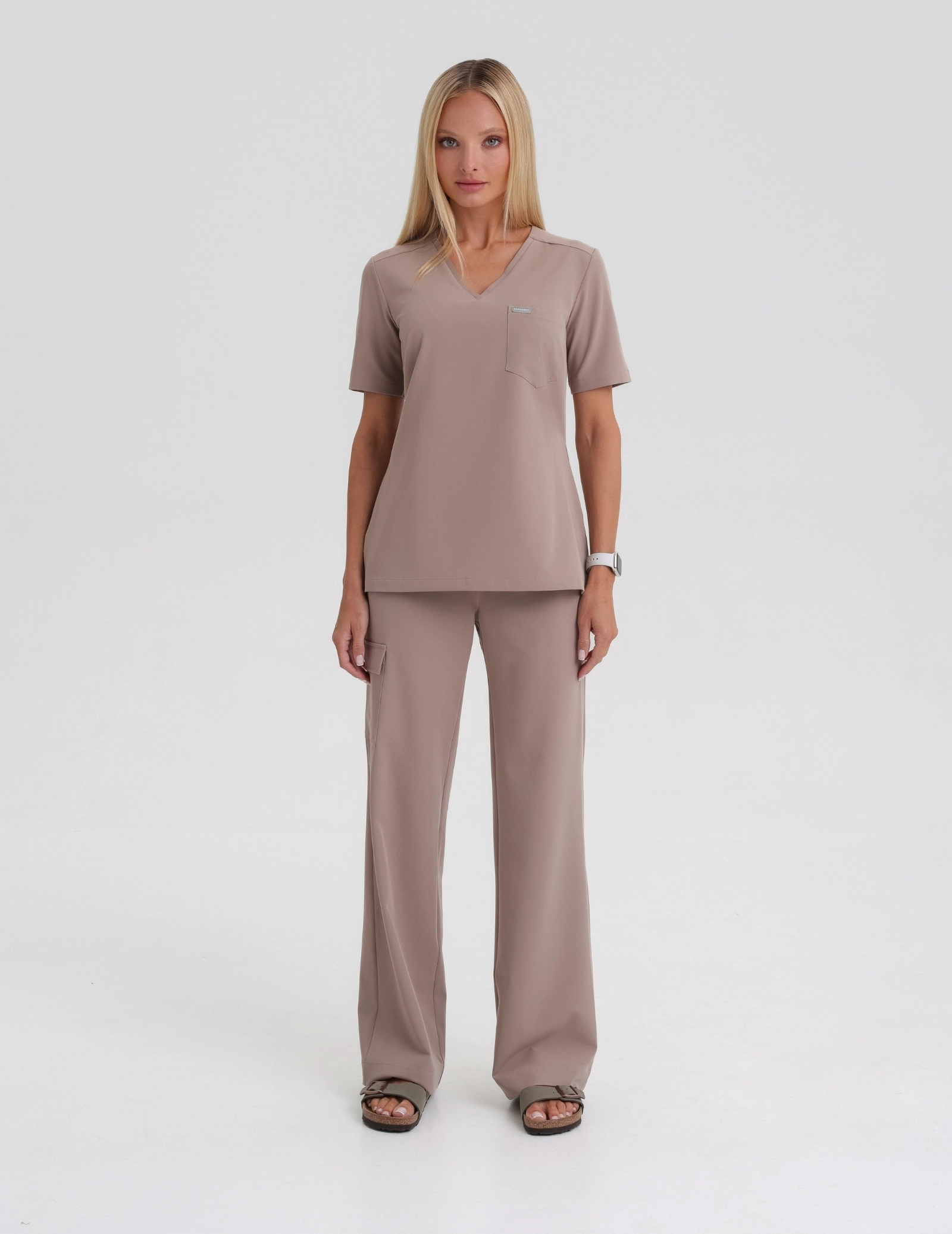 Medizinischer Kasack Raya One Pocket - BEIGE Medizinischer Kasack Raya One Pocket - BEIGE