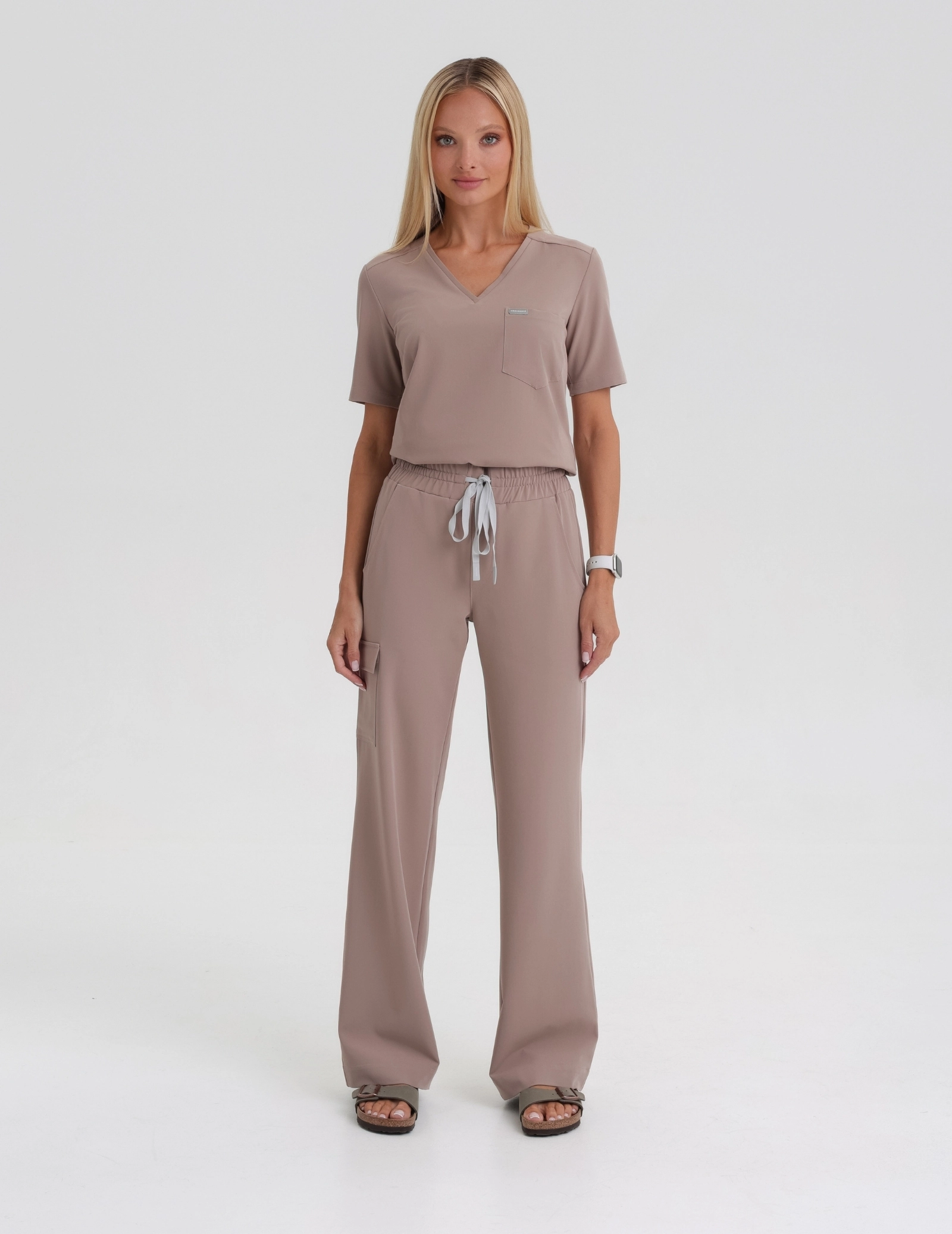 Damen Medizinische Hose Yoga - BEIGE