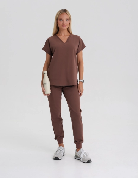 Damen Jogger - MILKY BROWN