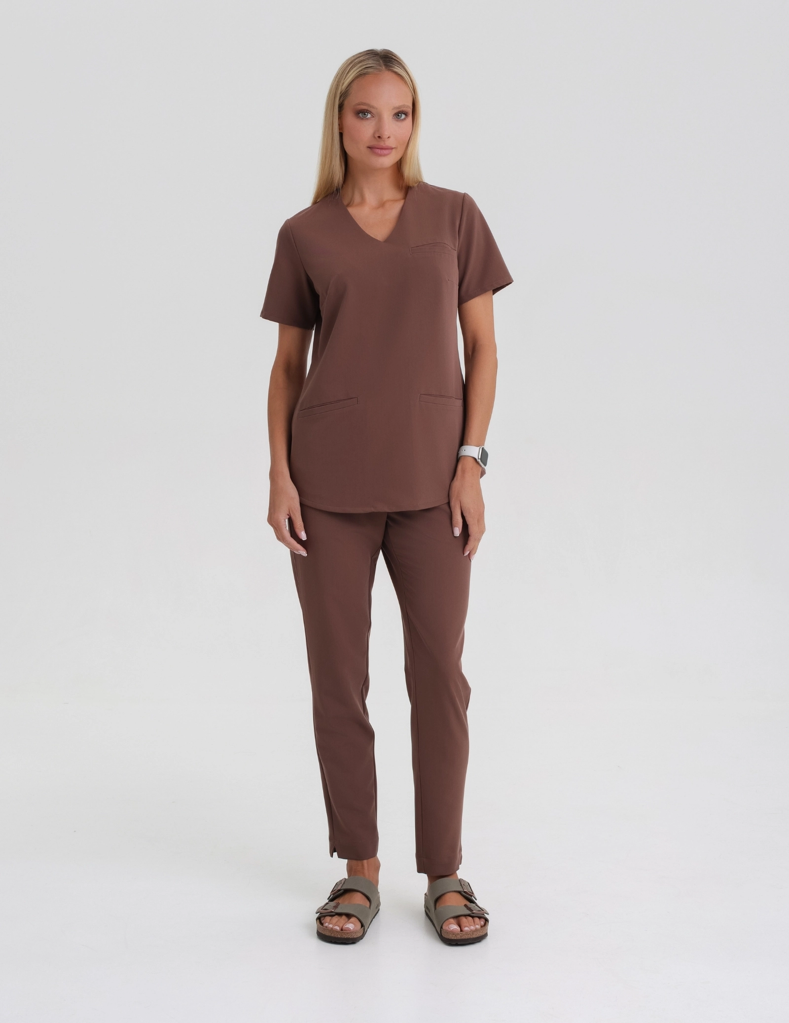 Medizinische Bluse Grace - BEIGE