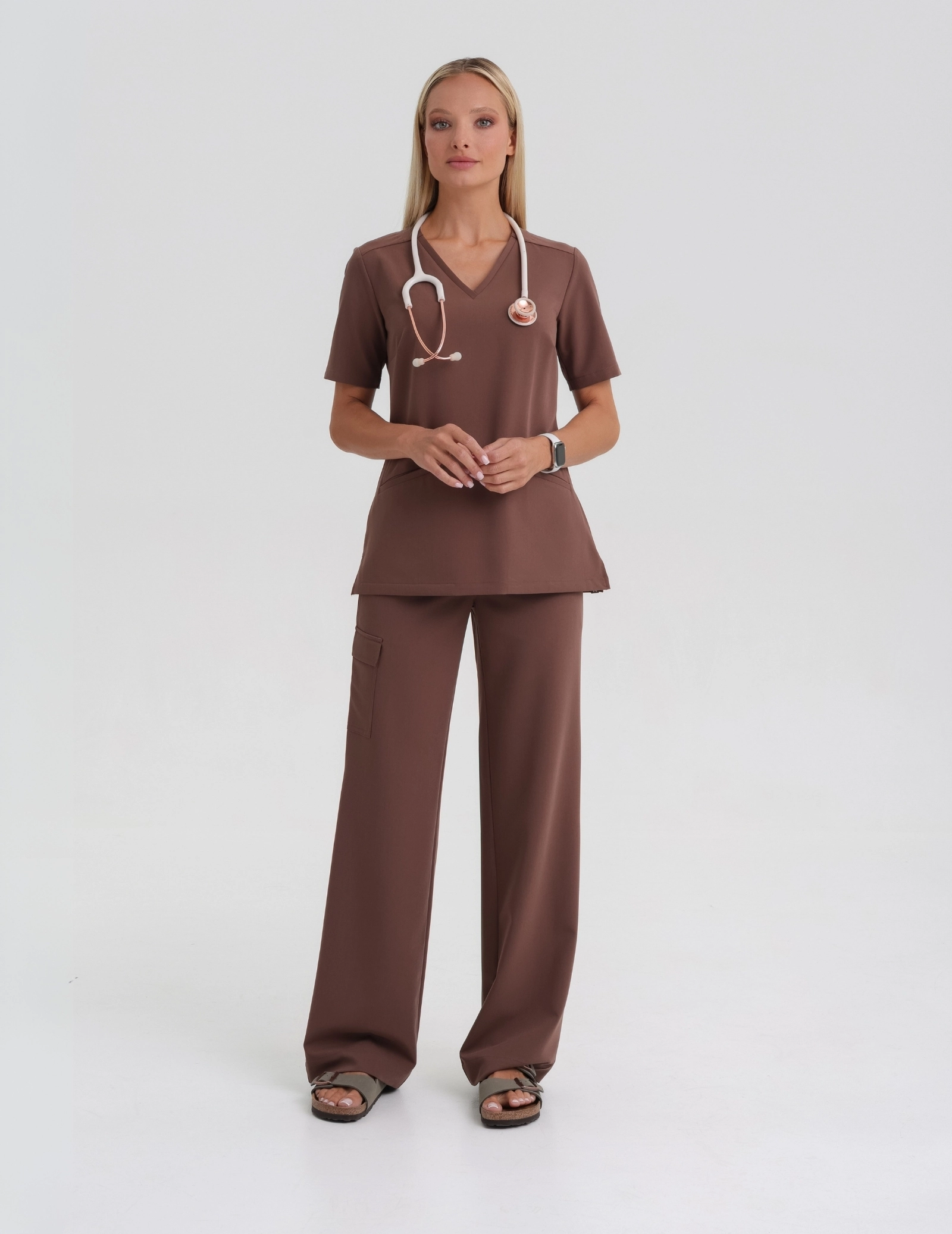 Medizinischer Kasack Casy - MILKY BROWN