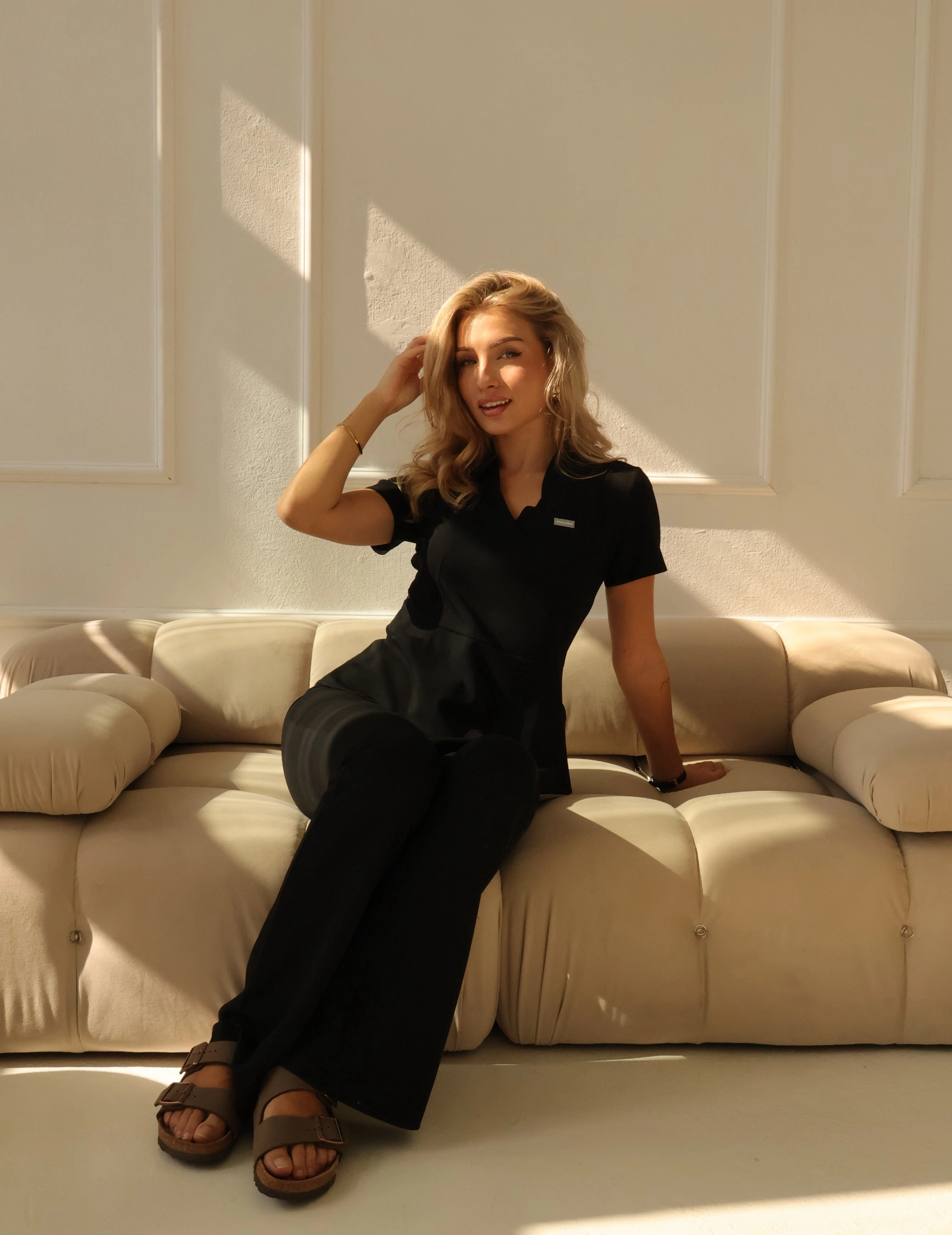 Medizinischer Kasack Kori - BLACK