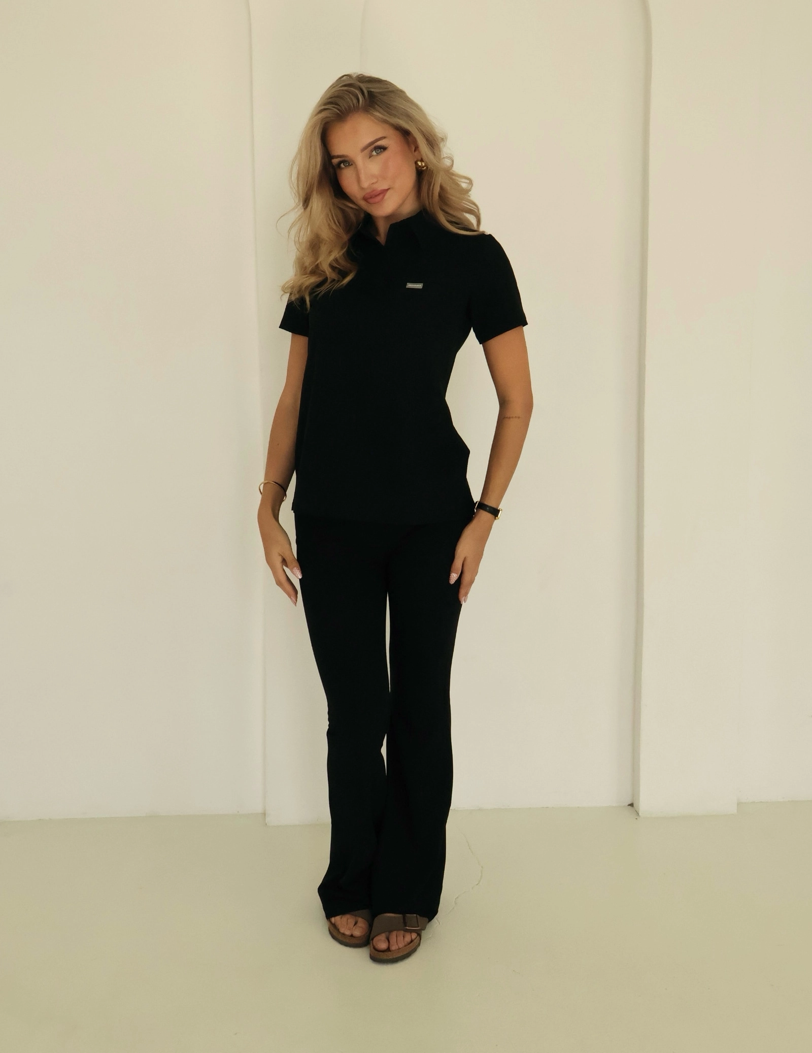 Medizinischer Kasack Polo - BLACK
