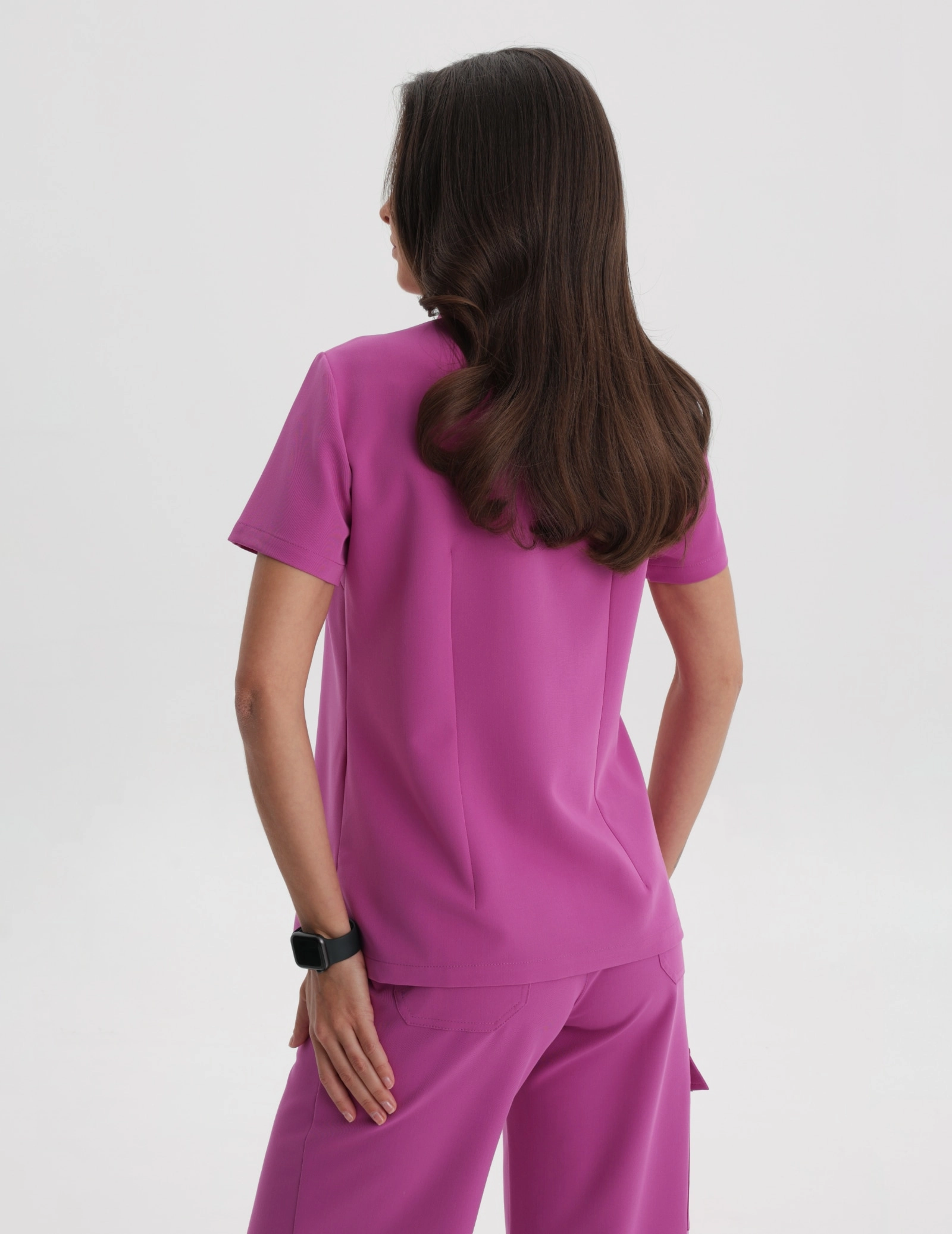 Medizinischer Kasack Polo - ELECTRIC PINK