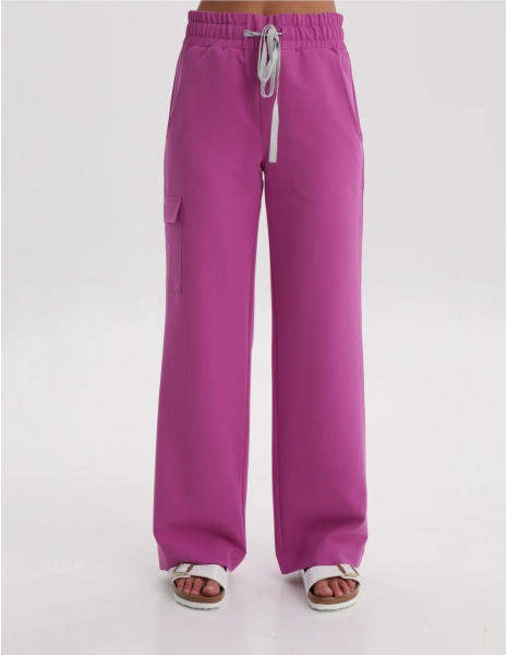 Damen Medizinische Hose Yoga - ELECTRIC PINK