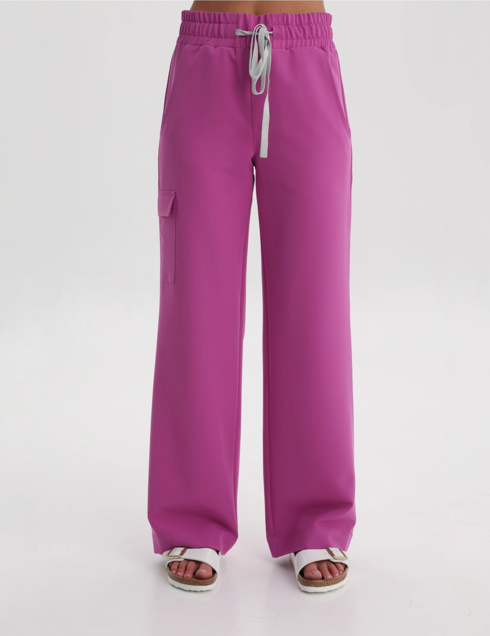 Damen Medizinische Hose Yoga - ELECTRIC PINK
