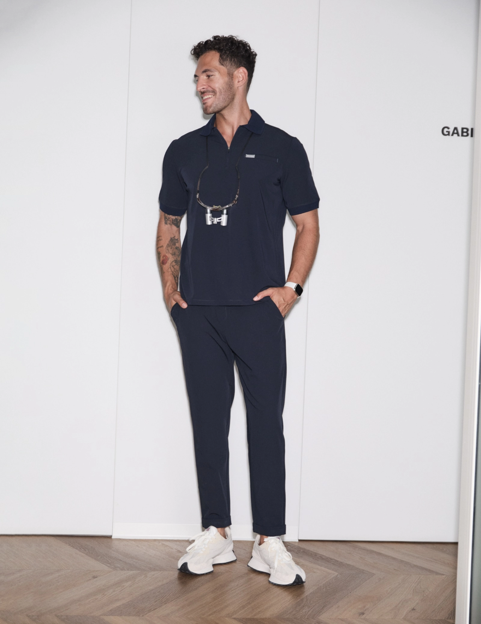 Medizinisches Kasack Polo Herren - MIDNIGHT BLUE