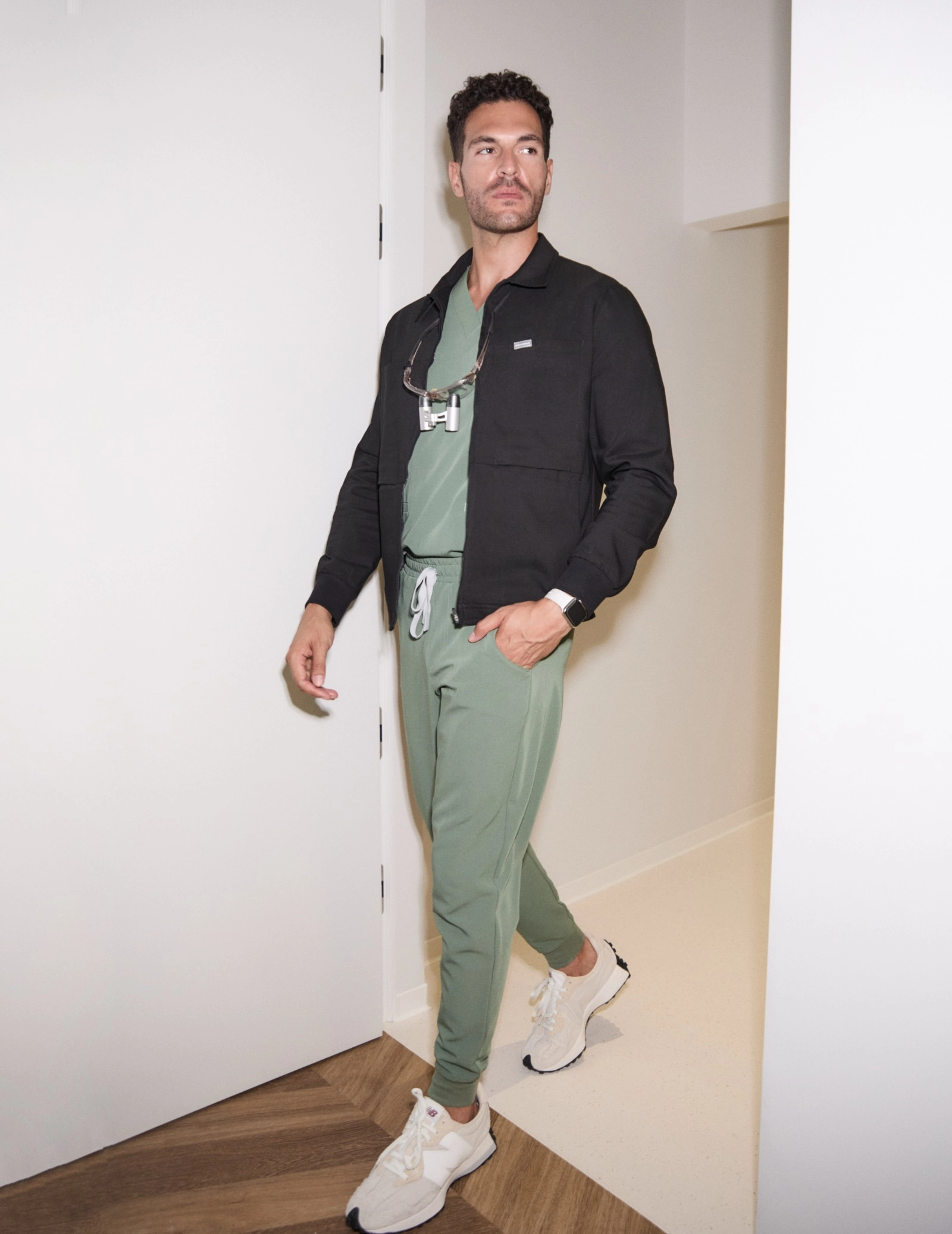 Hunter Medizinische Herrenjacke - BLACK