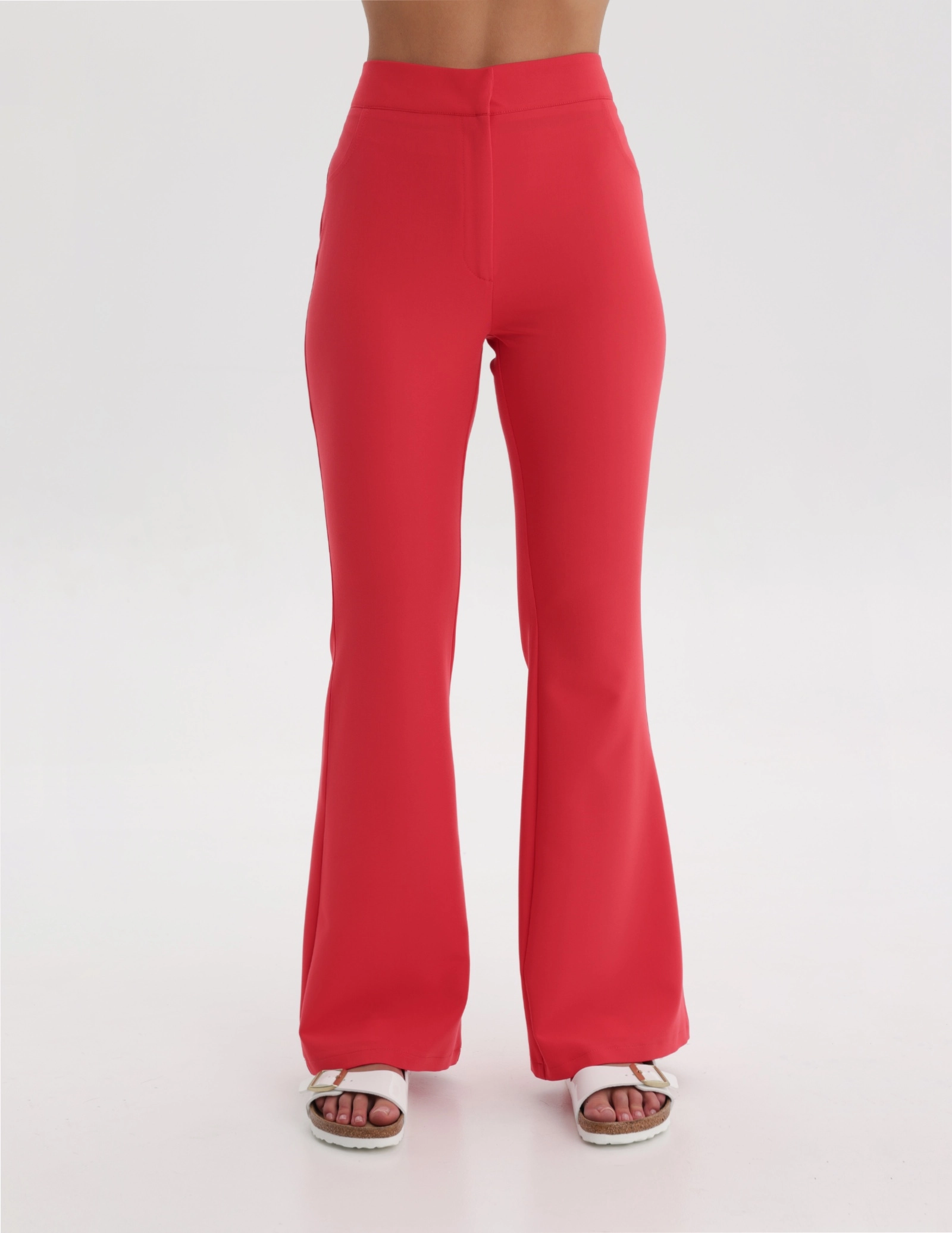 Damen Medizinische Hose Flare - POP RED