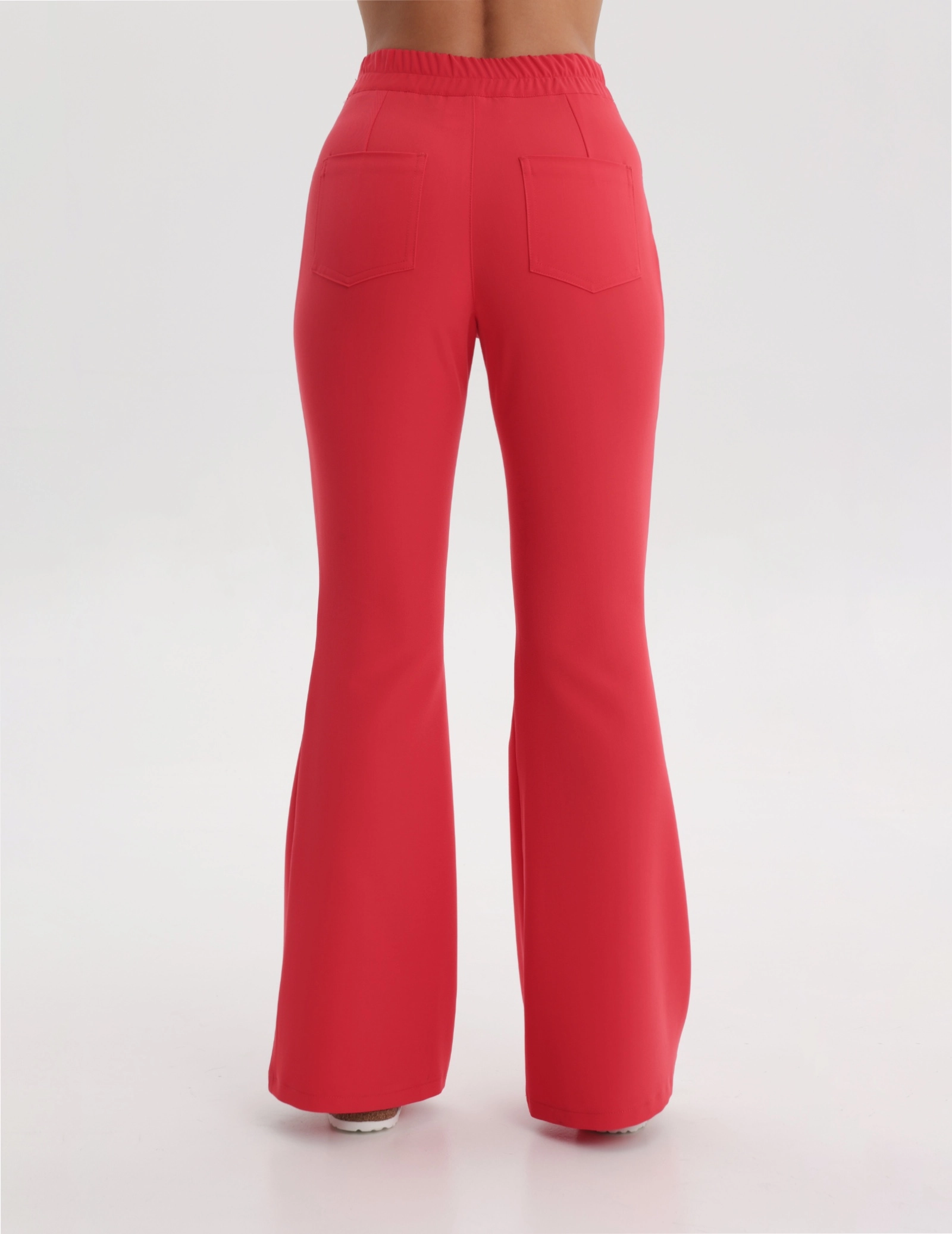 Damen Medizinische Hose Flare - POP RED