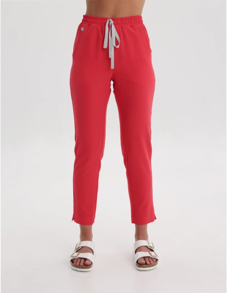 Damen Medizinische Hose Basic - POP RED
