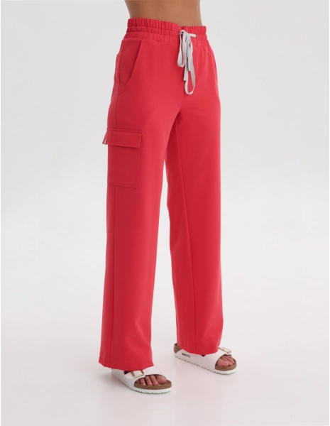 Damen Medizinische Hose Yoga - POP RED