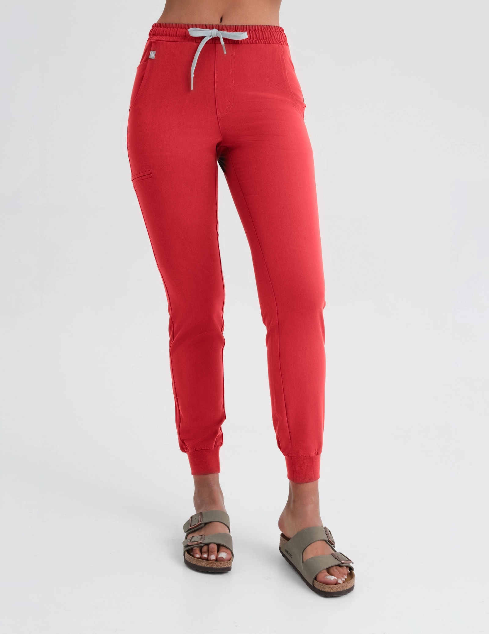 Damen Medizinische Hose Jogger - POP RED
