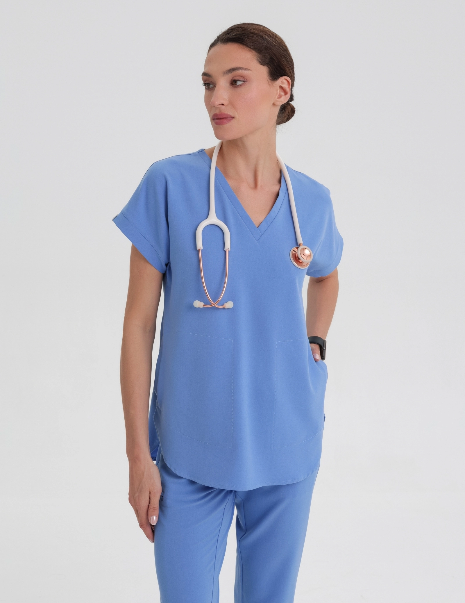 Medizinische Bluse Kendall - MARINA BLUE