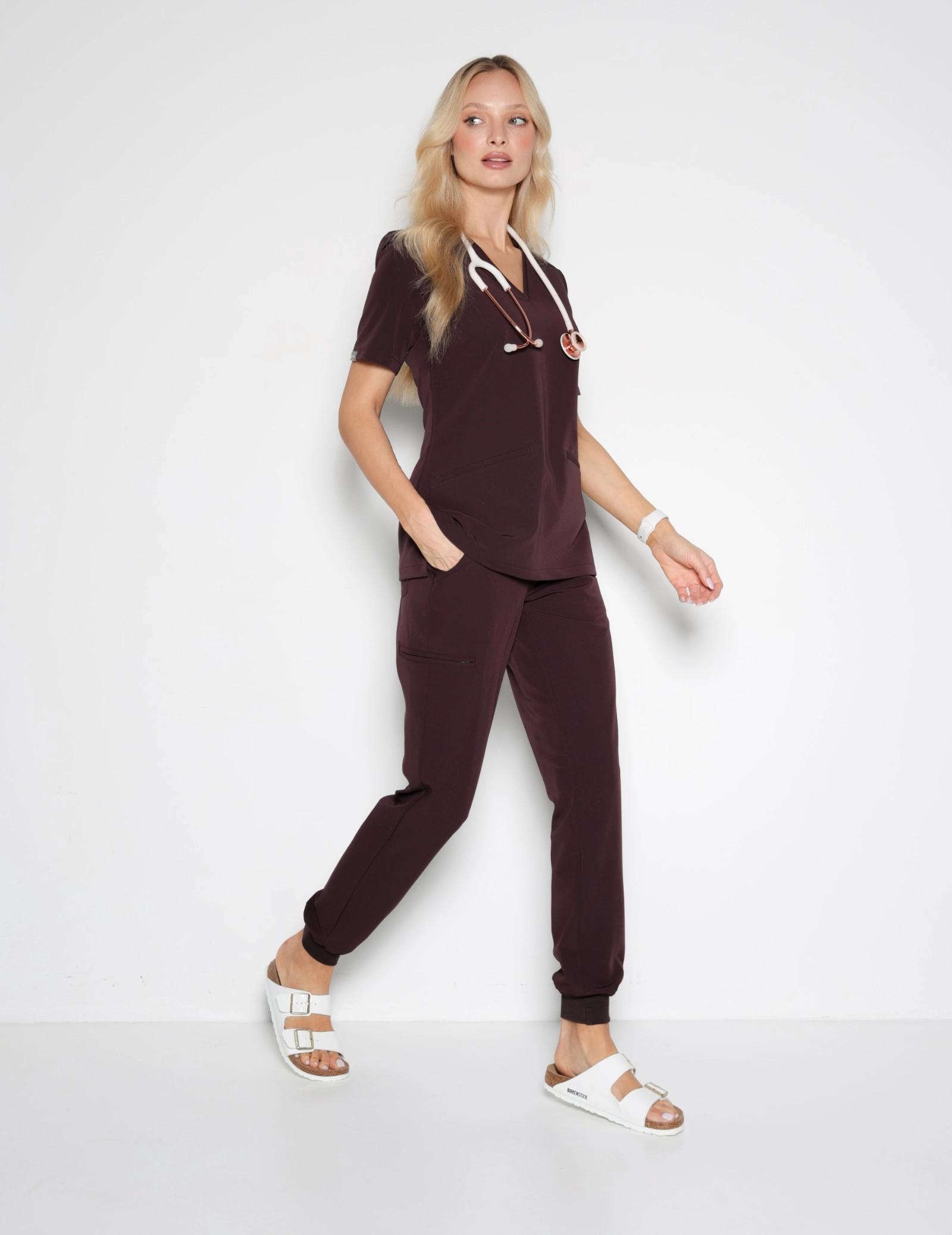 dizinischer Kasack Casy - DARK CHOCOLATE