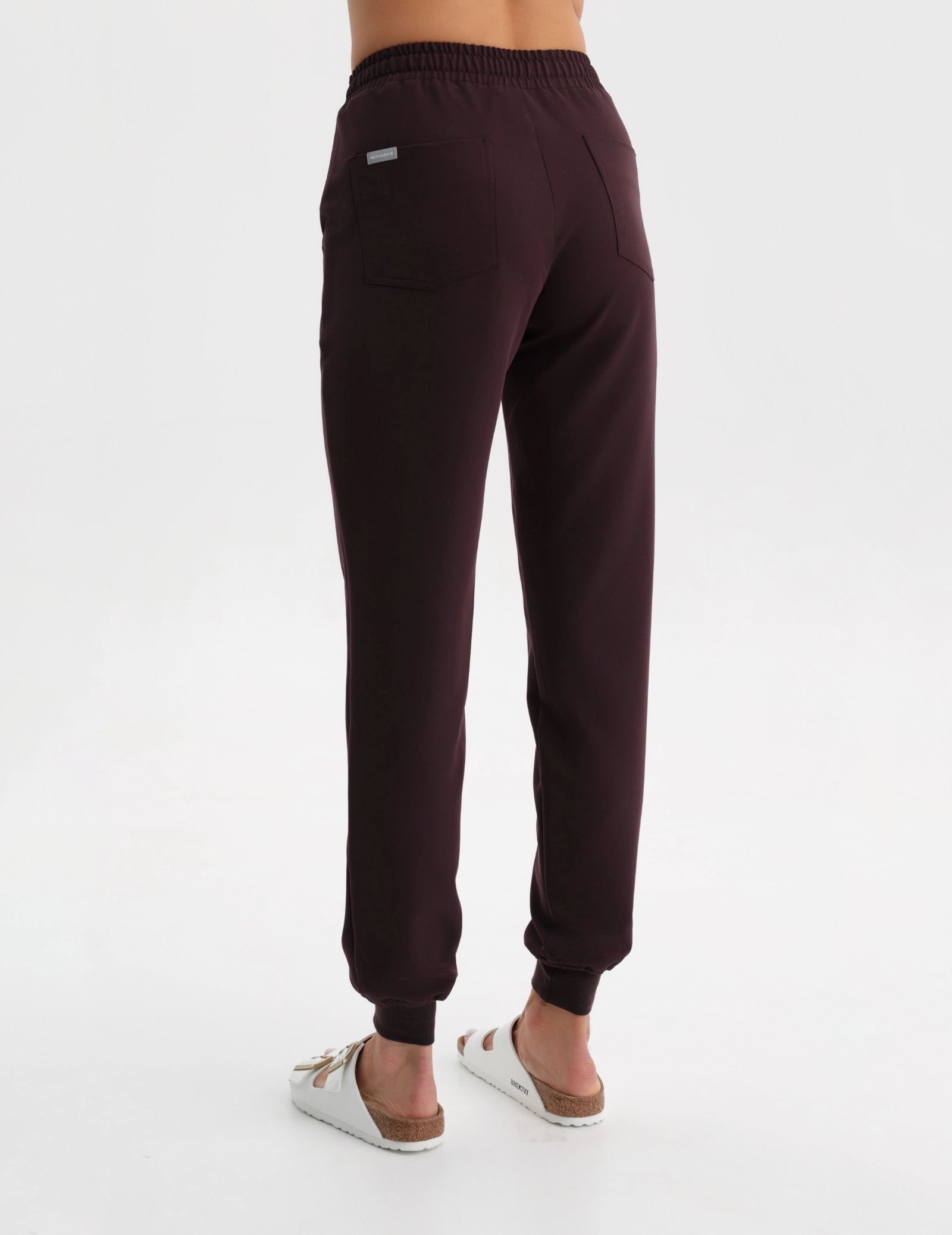 Damen Medizinische Hose Jogger - DARK CHOCOLATE