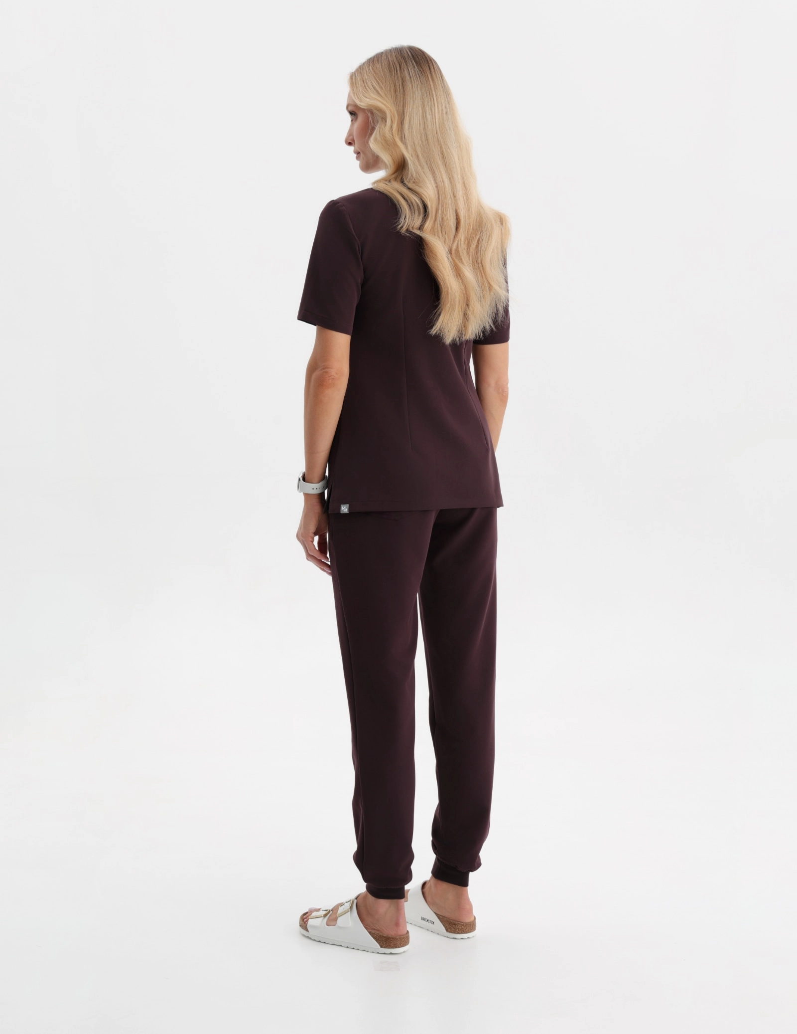 Damen Medizinische Hose Jogger - DARK CHOCOLATE