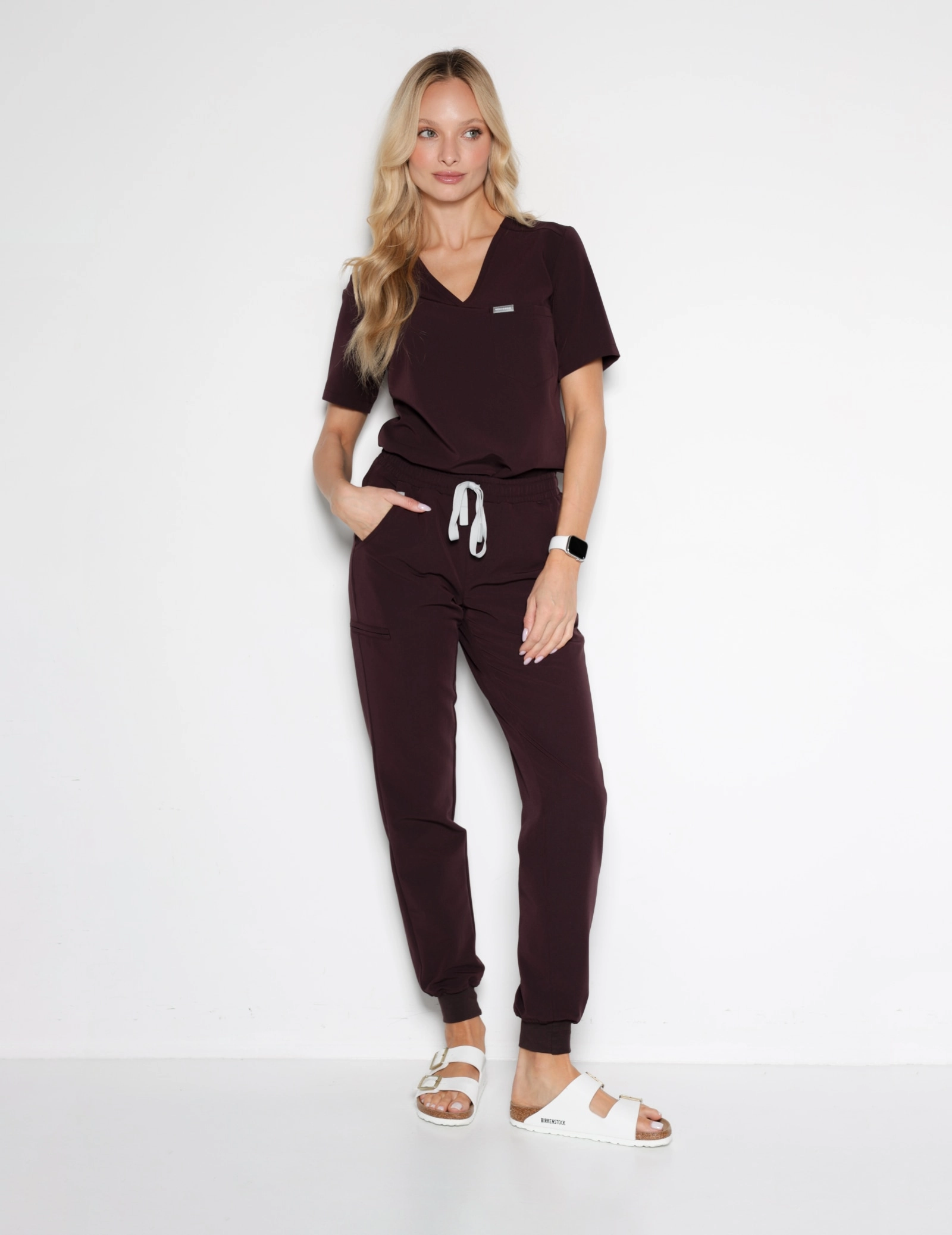 Medizinischer Kasack Raya One Pocket - DARK CHOCOLATE