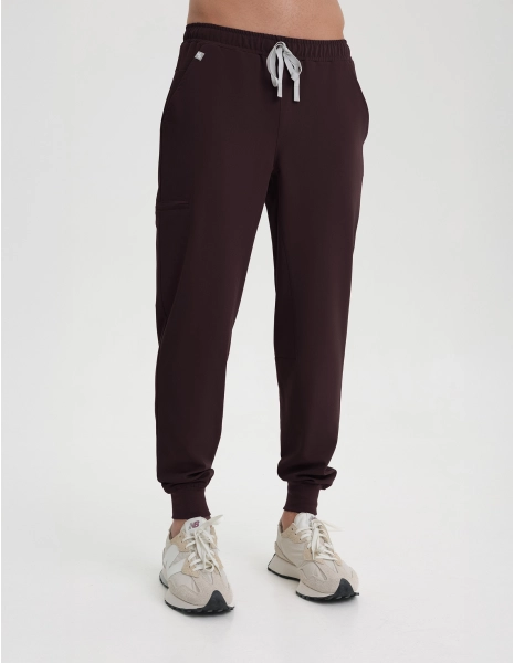 Herren Medizinische Hose Jogger - DARK CHOCOLATE