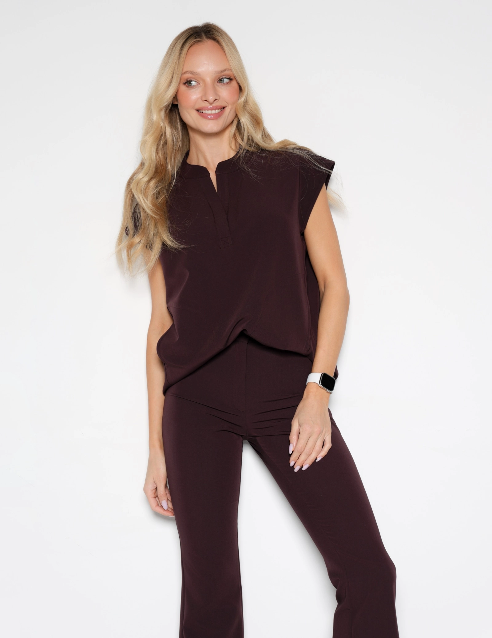 Medizinischer Kasack Khloe - DARK CHOCOLATE