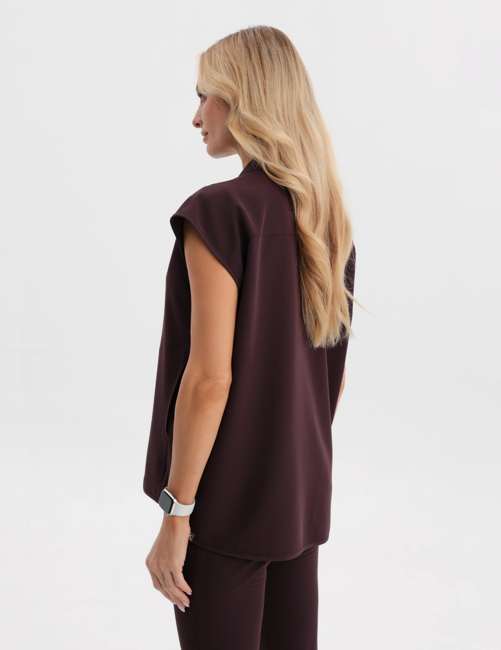 Medizinischer Kasack Khloe - DARK CHOCOLATE