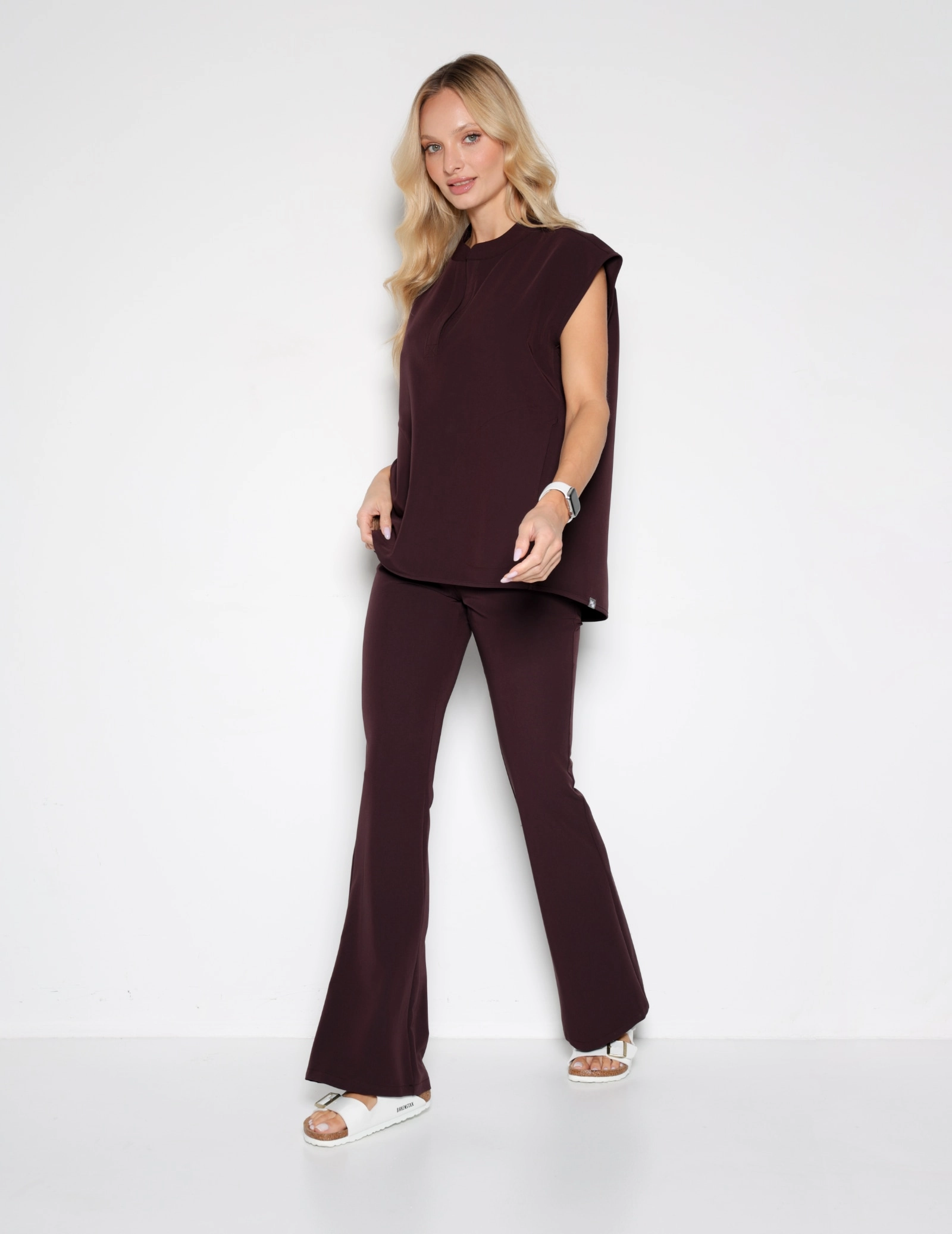 Medizinischer Kasack Khloe - DARK CHOCOLATE