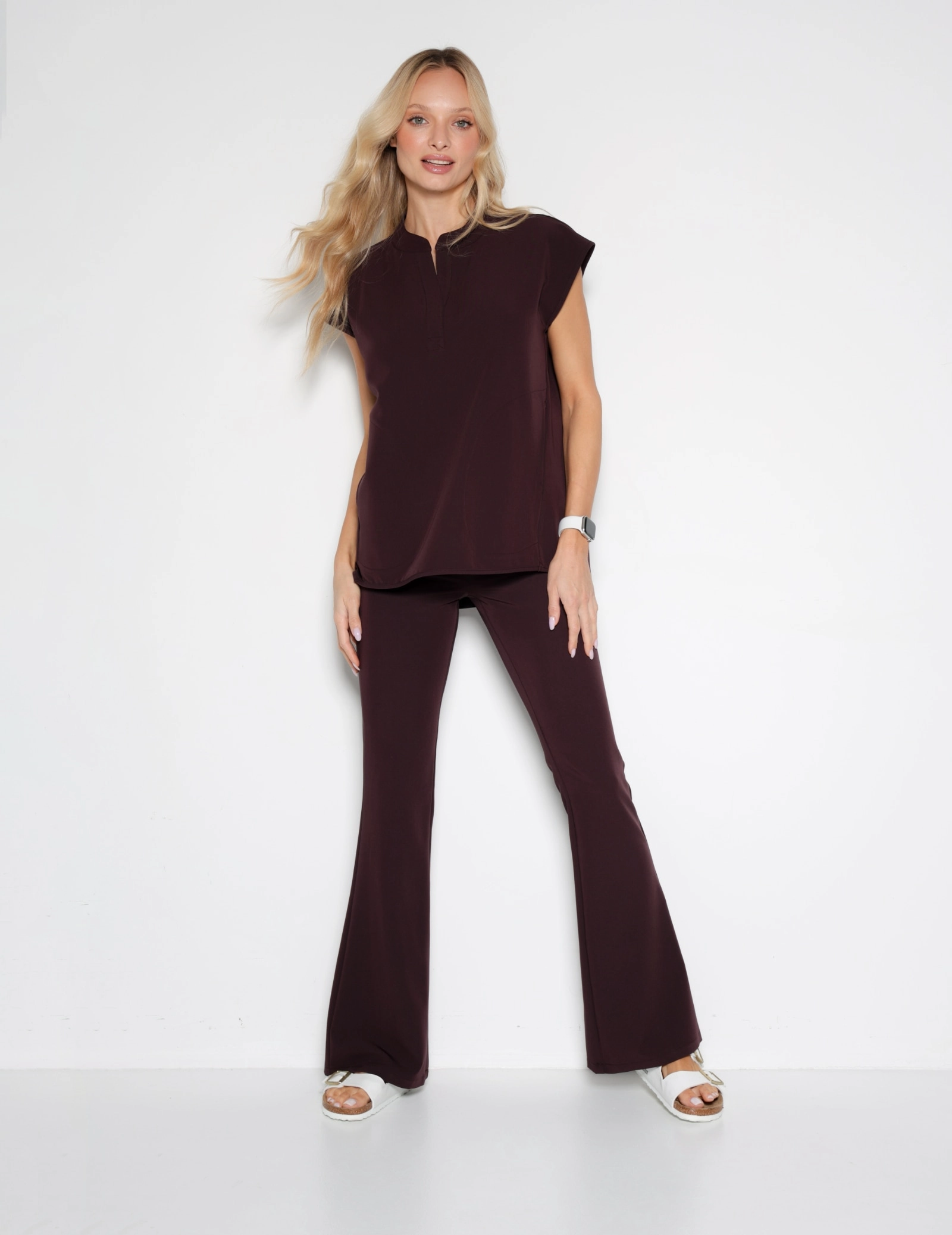 Medizinischer Kasack Khloe - DARK CHOCOLATE