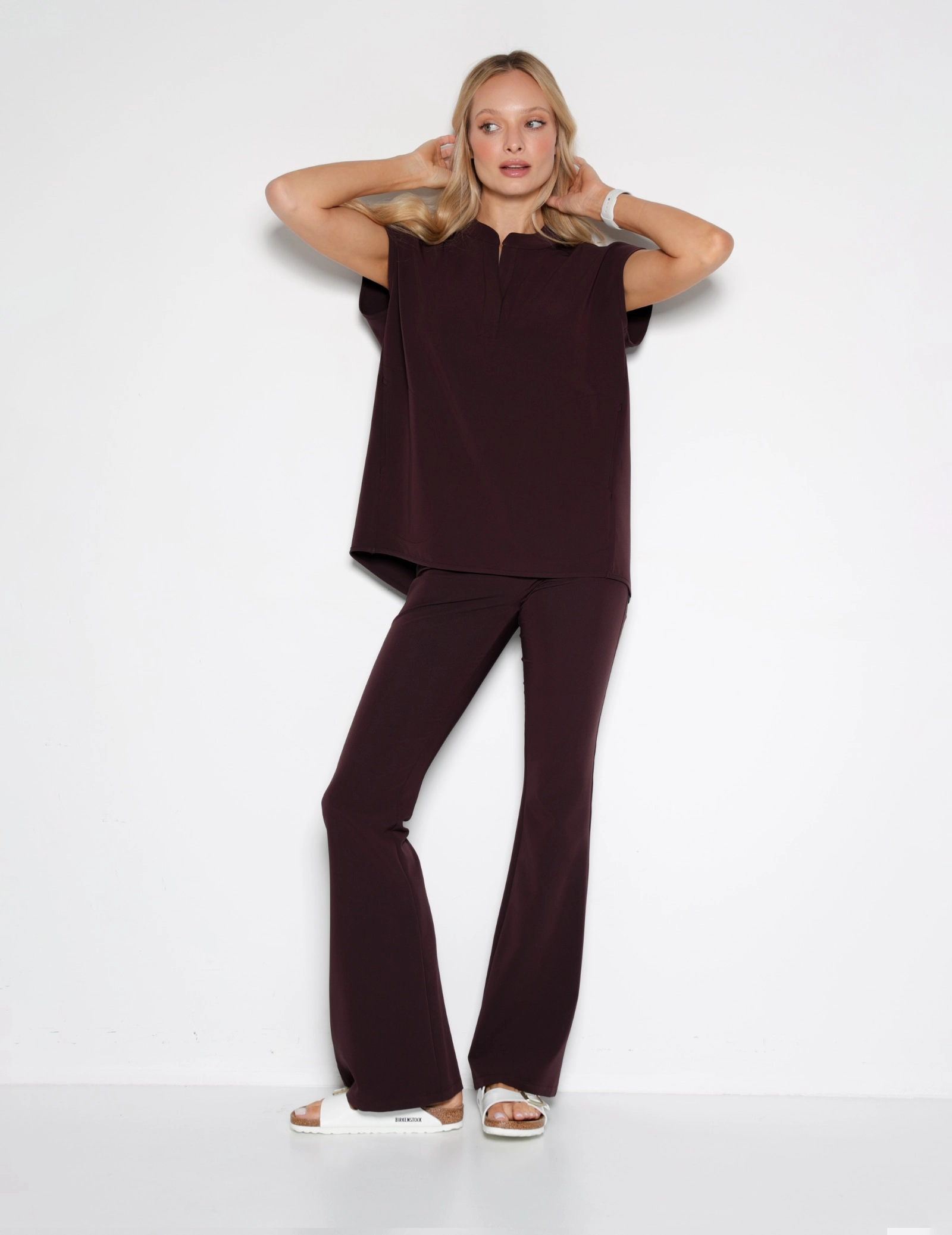 Medizinischer Kasack Khloe - DARK CHOCOLATE