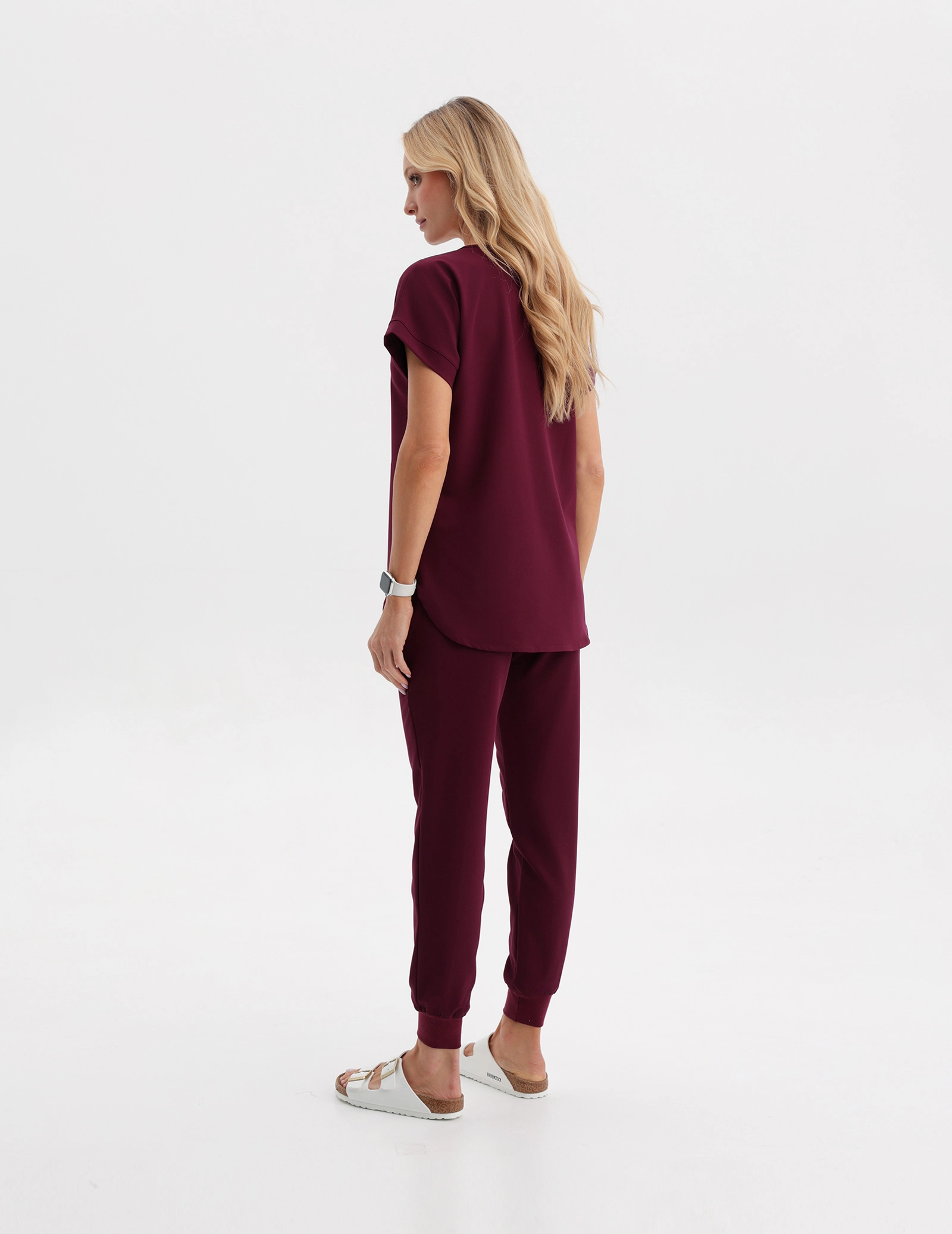 Damen Jogger - BURGUNDY
