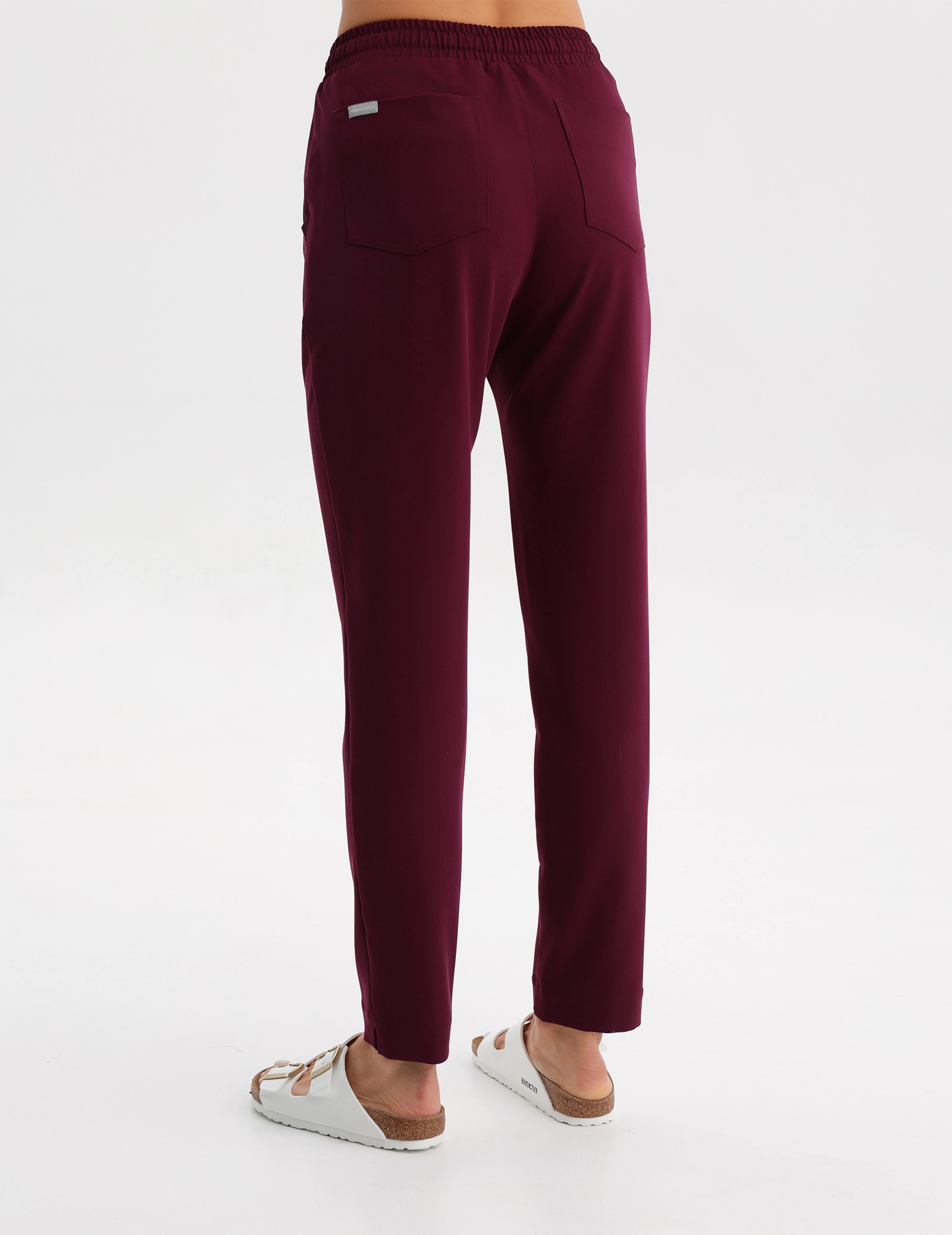 Damen Basic Hose - BURGUNDY