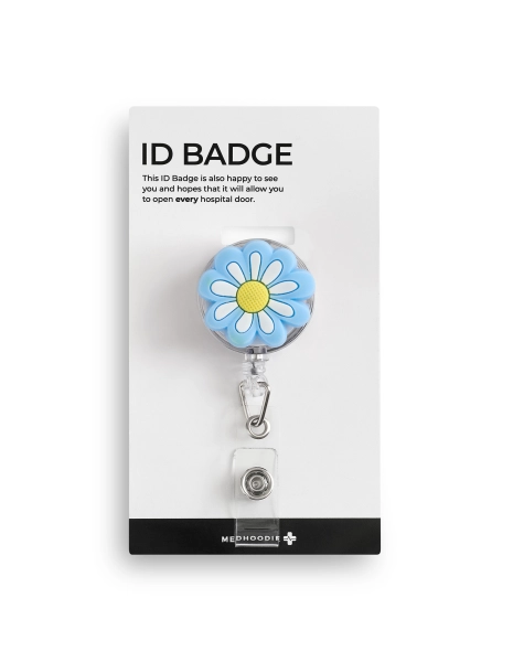 ID Badge Holder - BLUE BLOOM