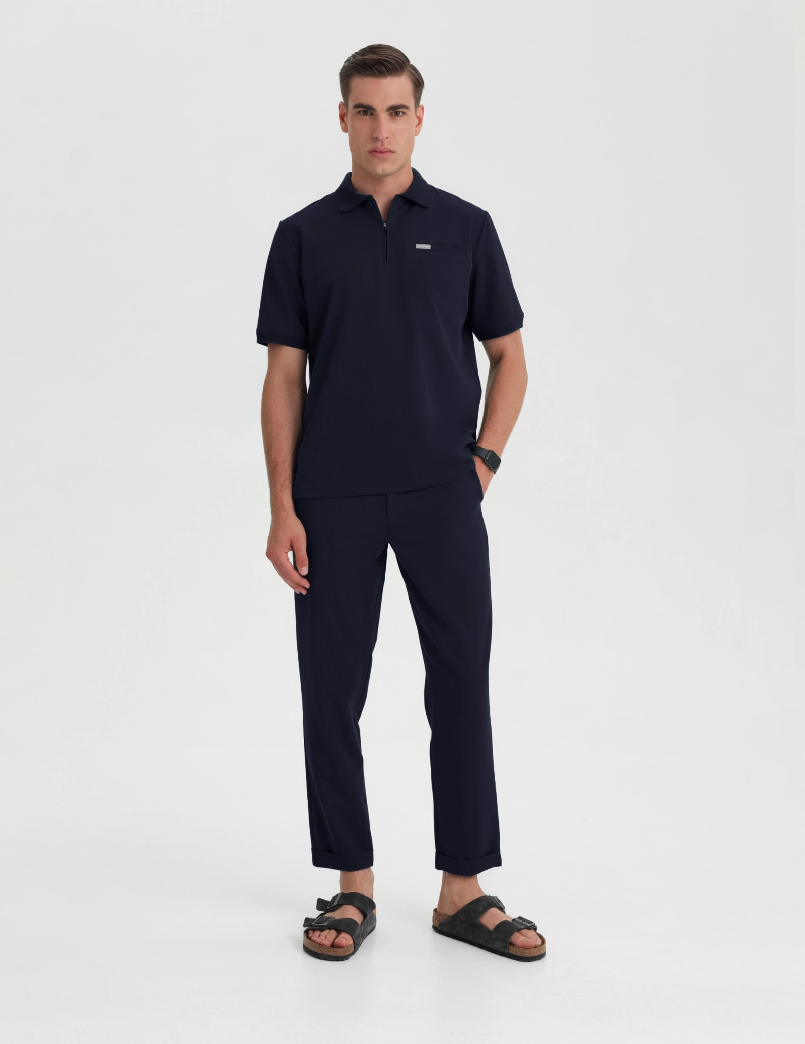 Medizinisches Kasack Polo Herren - DARK NAVY