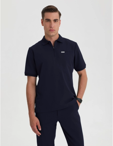 Medizinisches Kasack Polo Herren - DARK NAVY