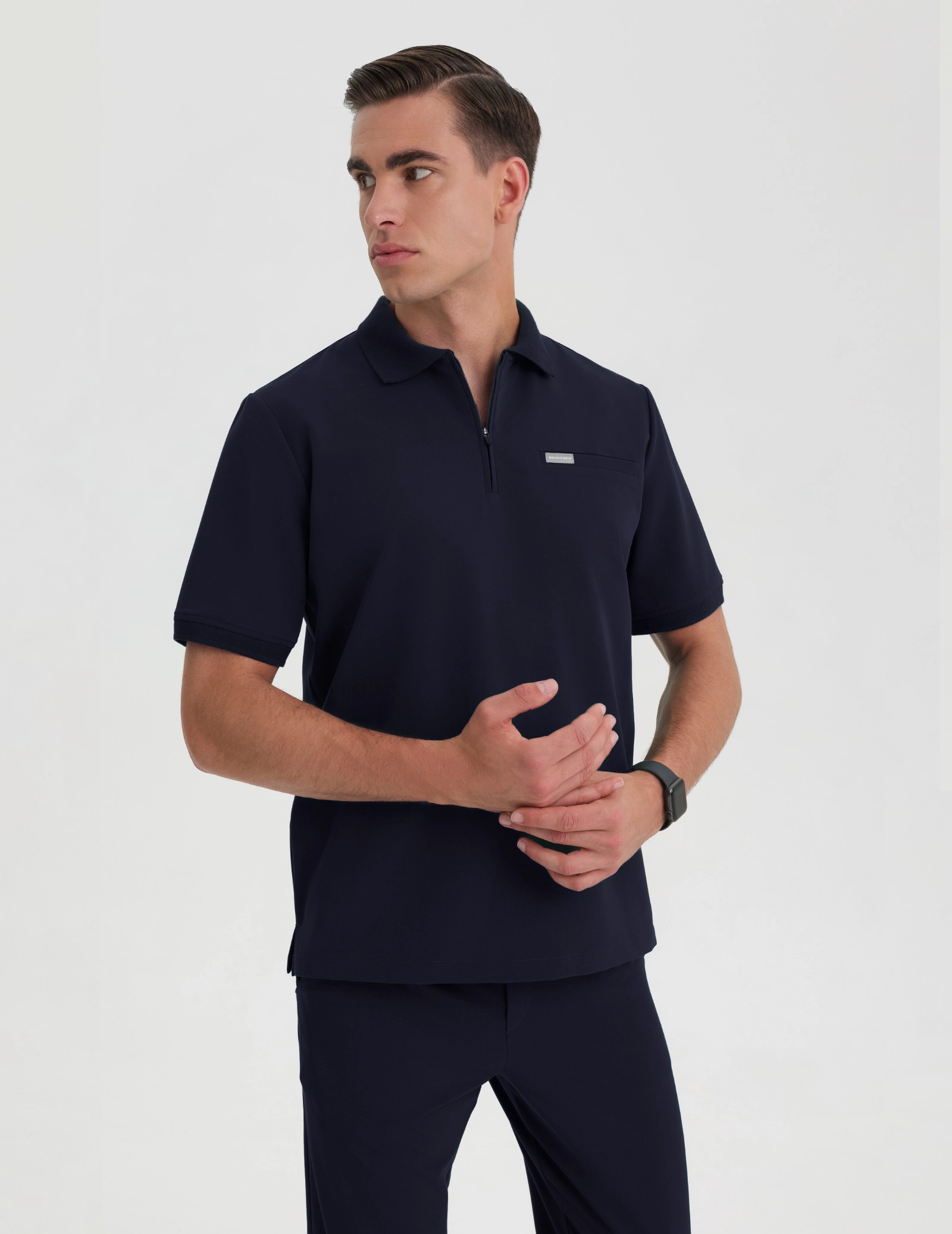 Medizinisches Kasack Polo Herren - DARK NAVY