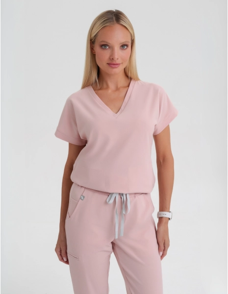 Kendall Medizinische Bluse - DUSTY ROSE