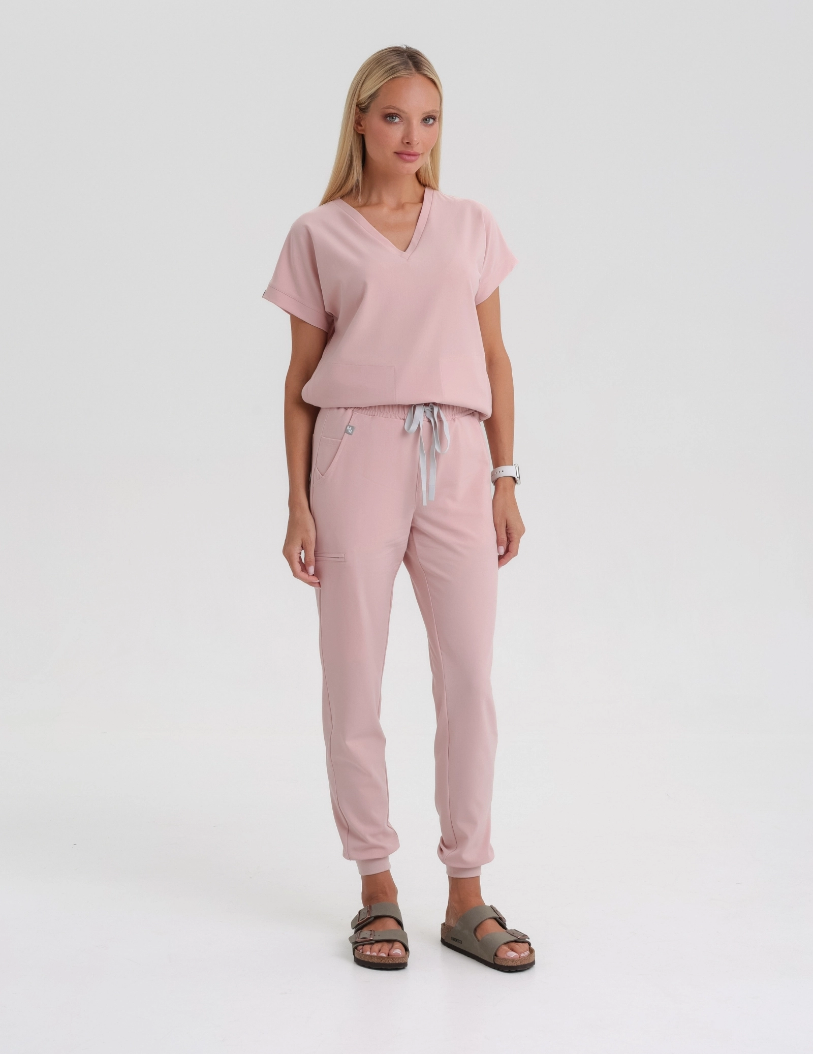 Kendall Medizinische Bluse - DUSTY ROSE