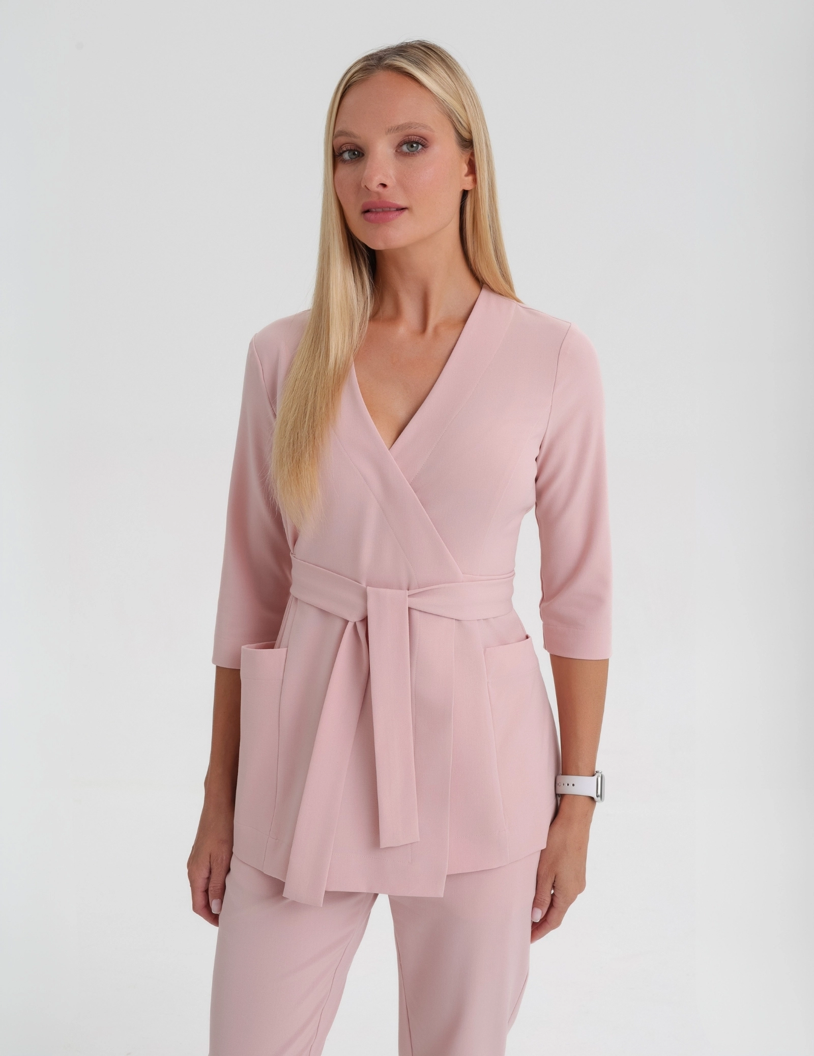 Medizinische Wickelbluse Rosalie - DUSTY ROSE