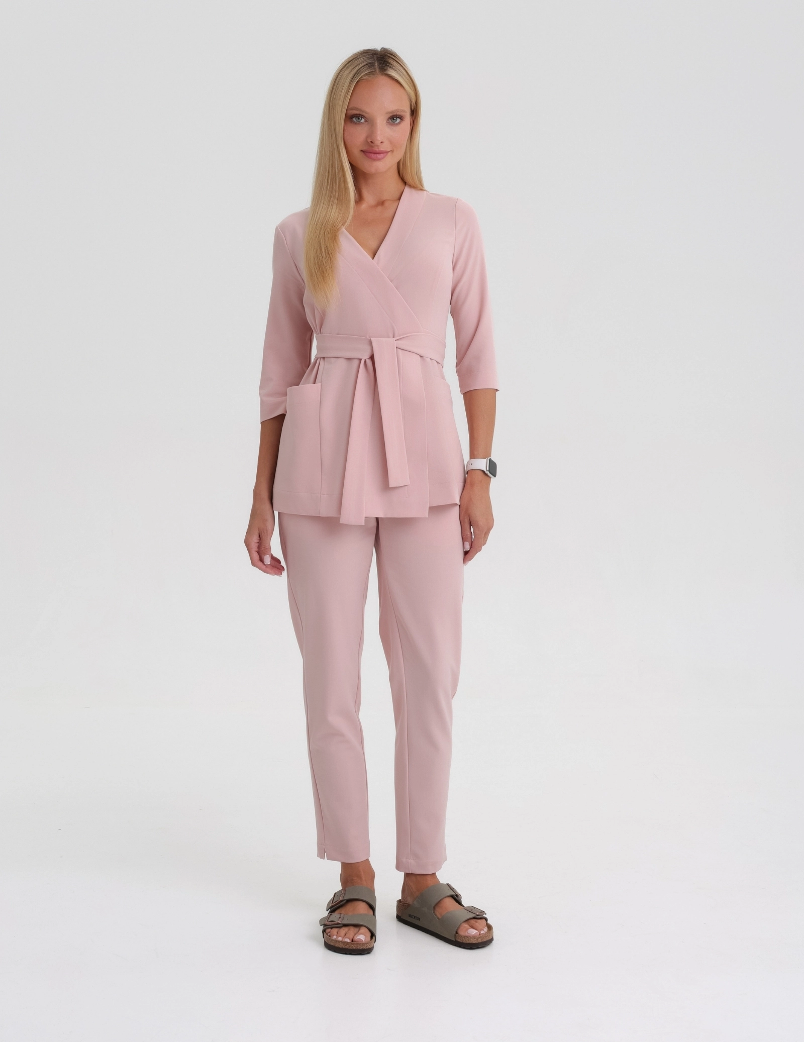 Medizinische Wickelbluse Rosalie - DUSTY ROSE