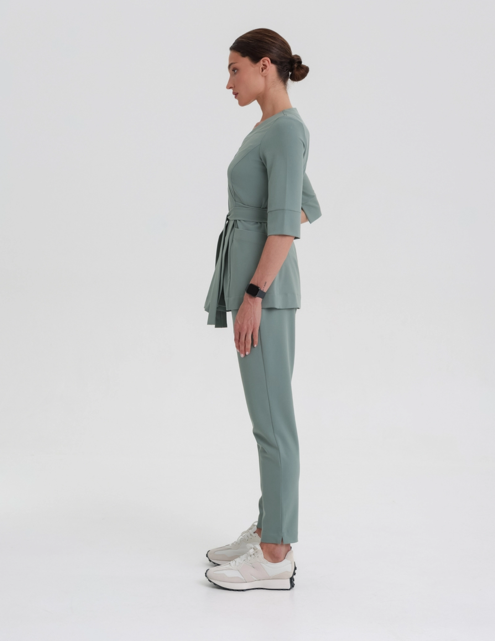 Damen Basic Hose - DUSTY GREEN